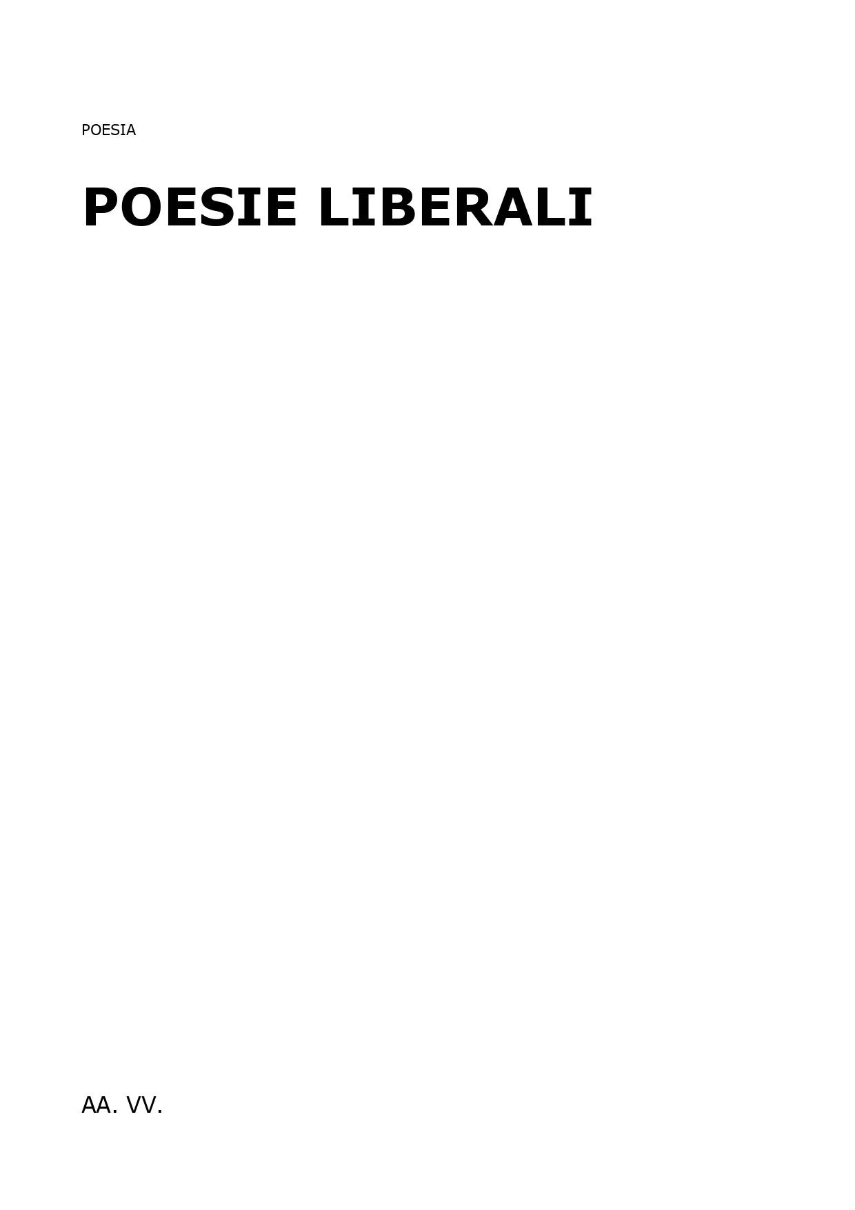 Poesie liberali