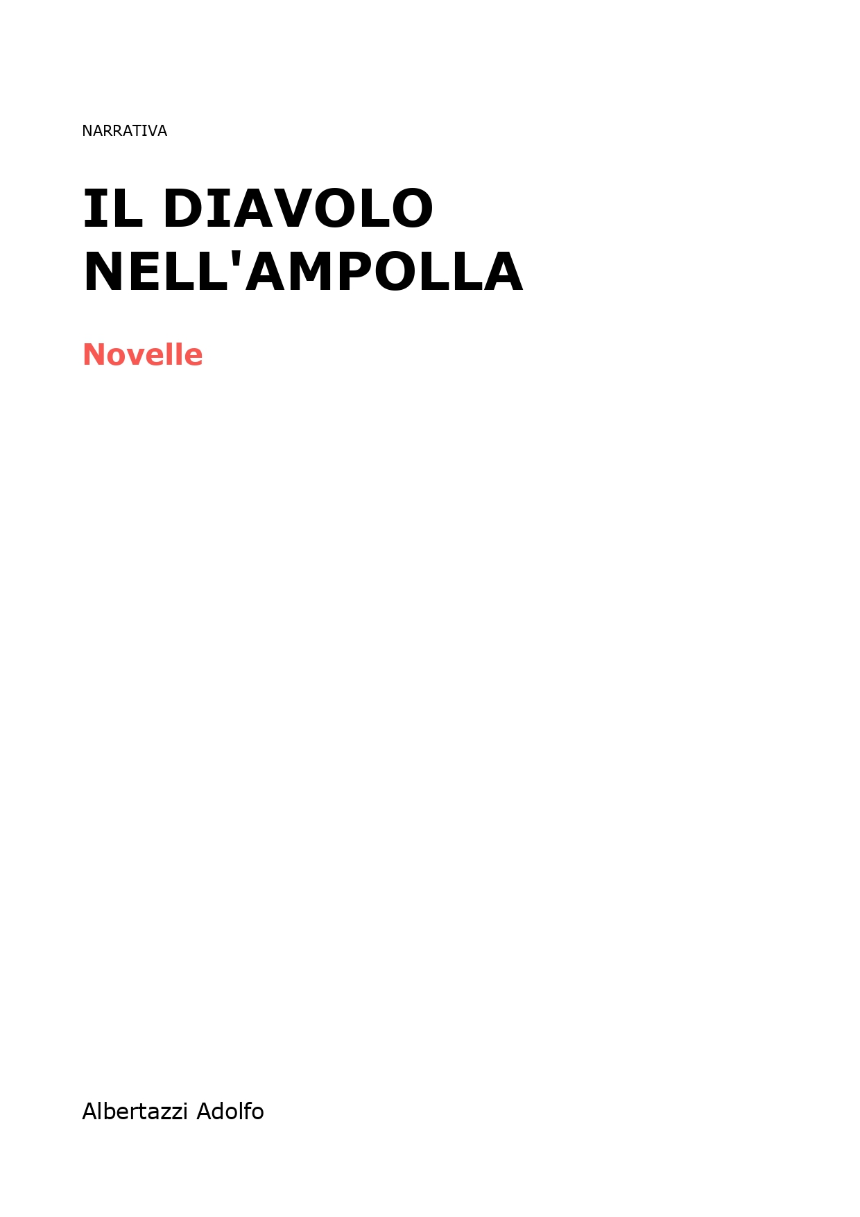 Il diavolo nell'ampolla