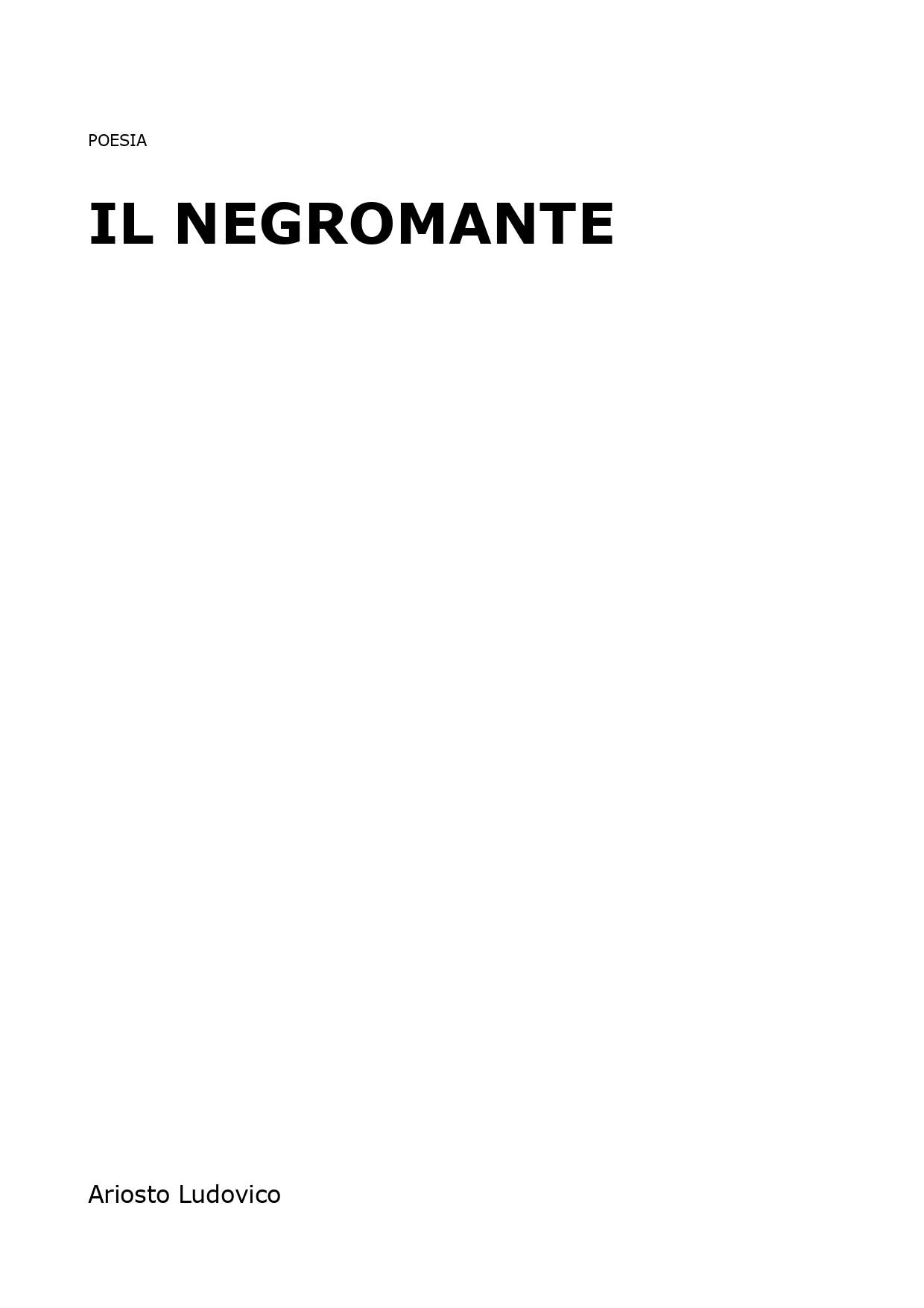 Il Negromante