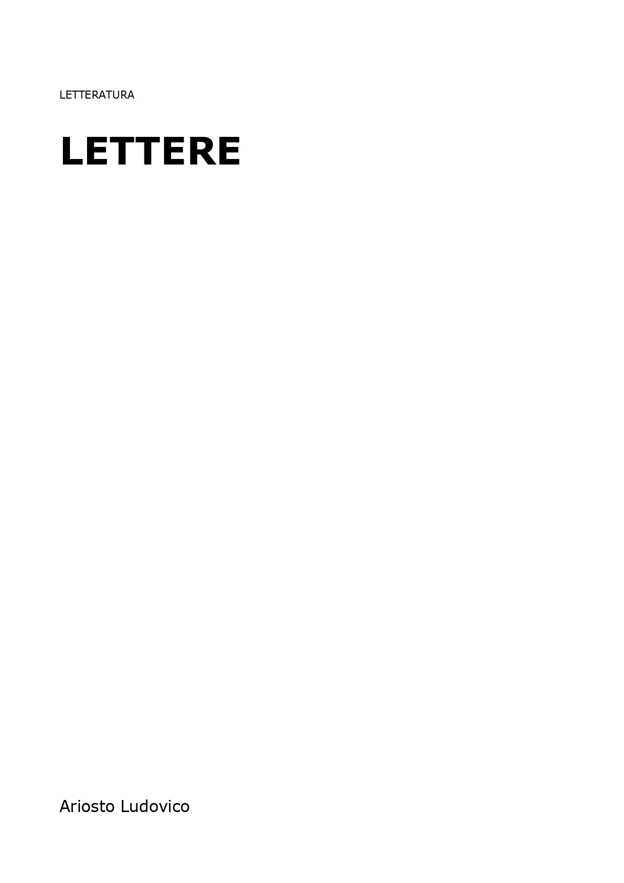 Lettere