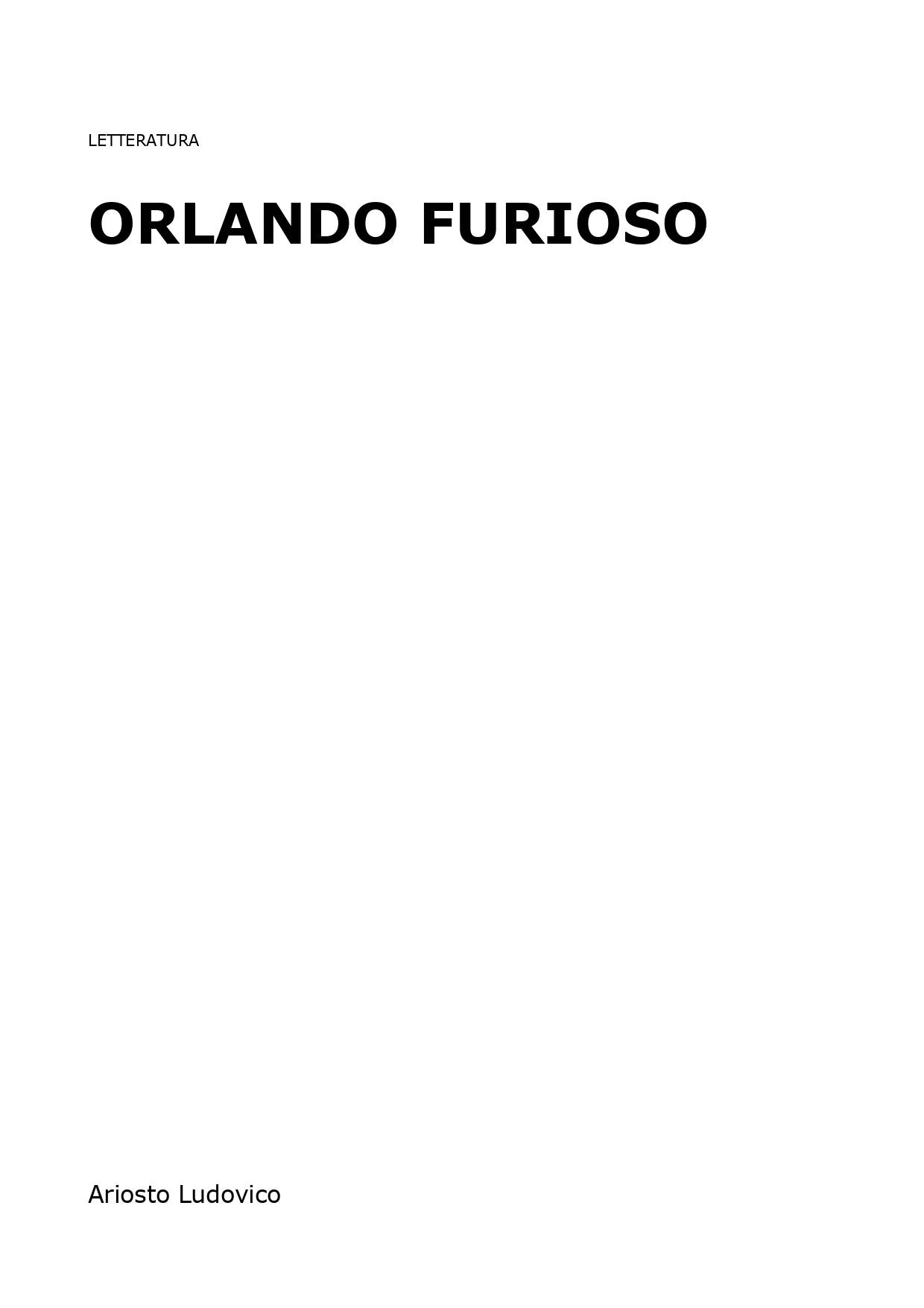Orlando Furioso
