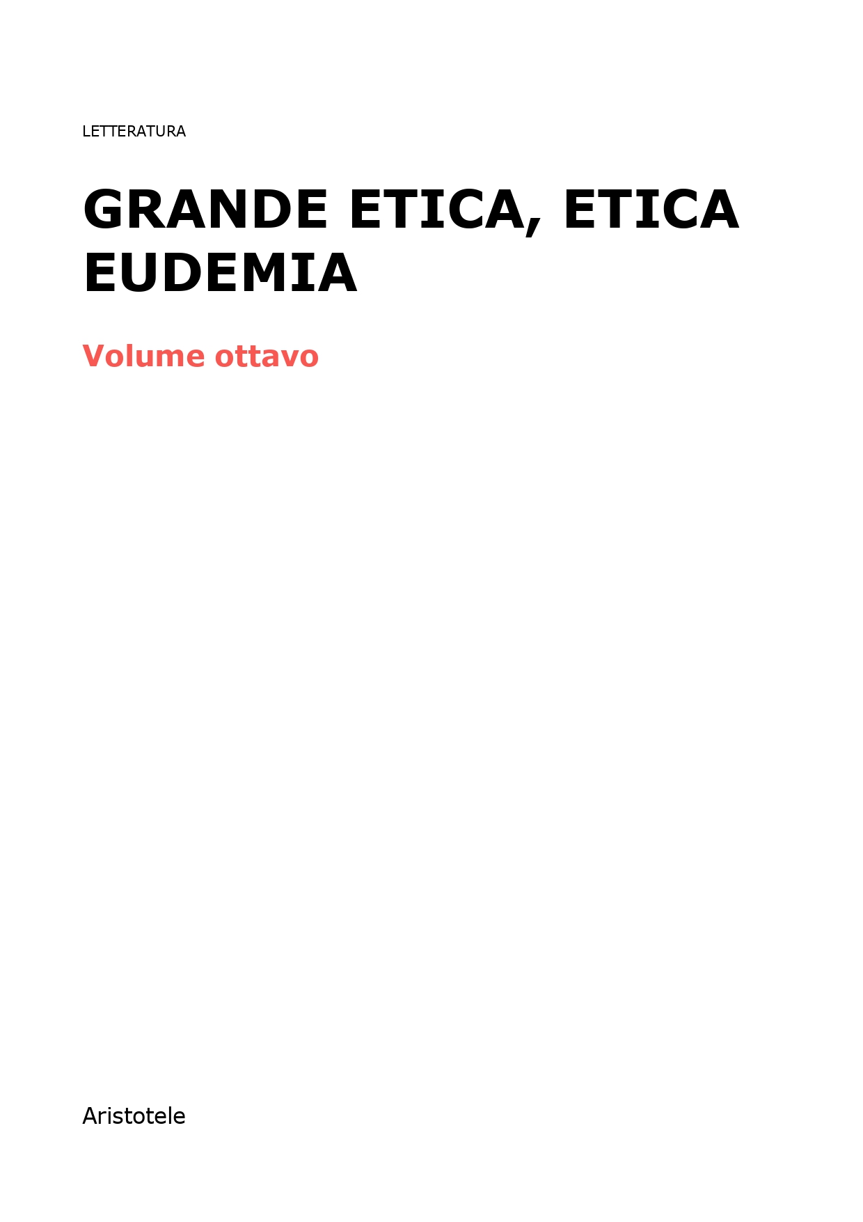 Grande etica Etica Eudemia