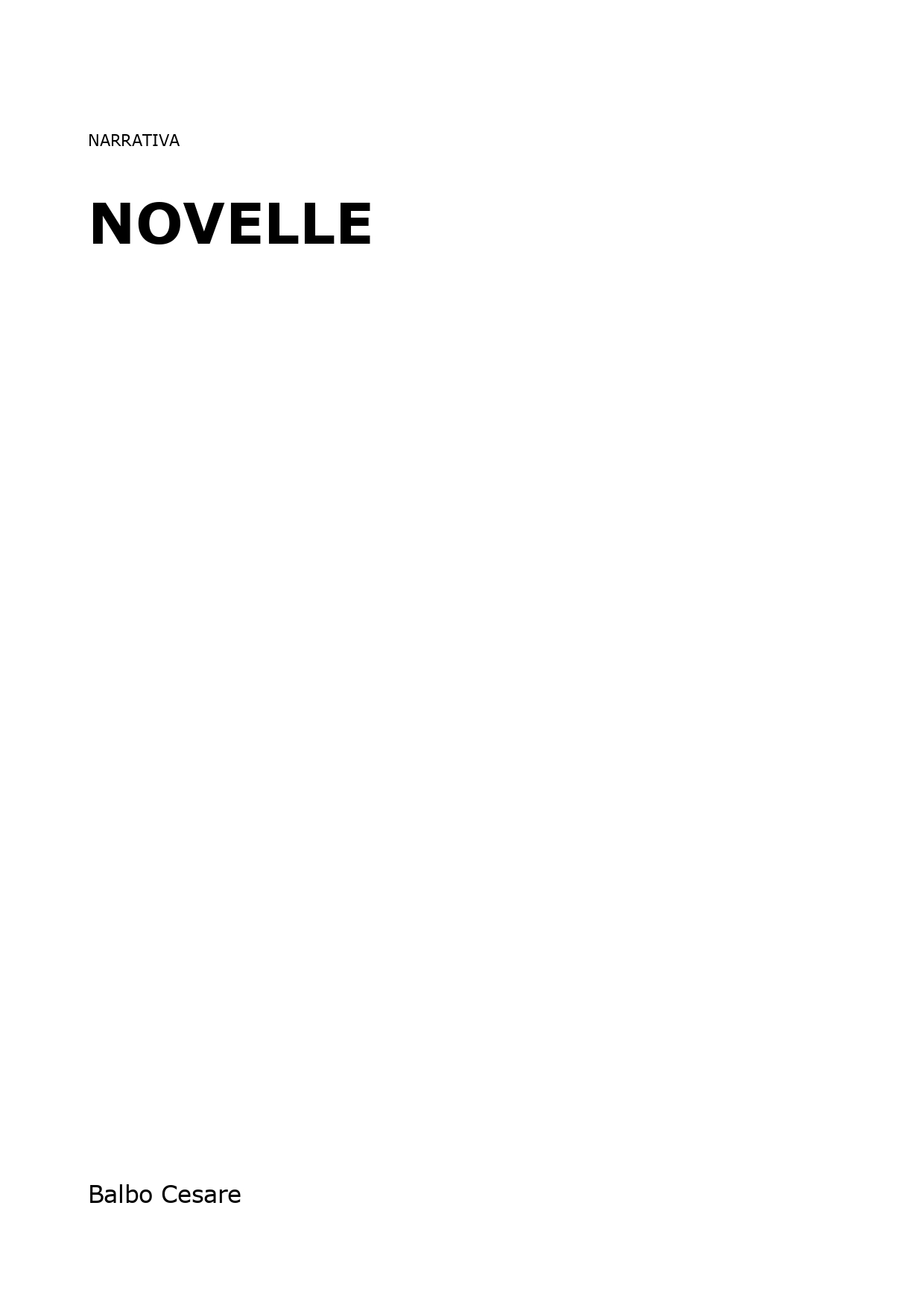 Novelle