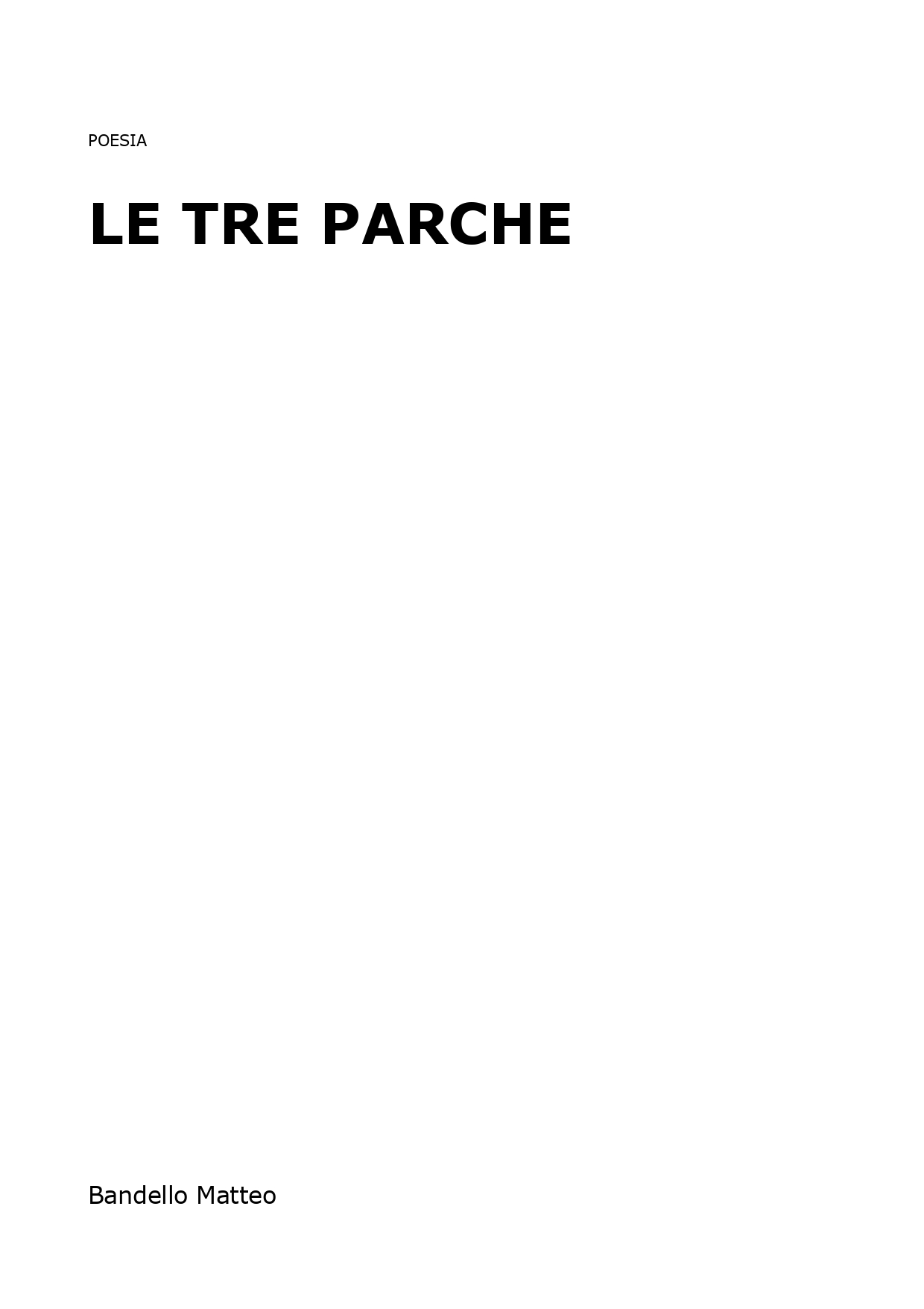 Le tre parche