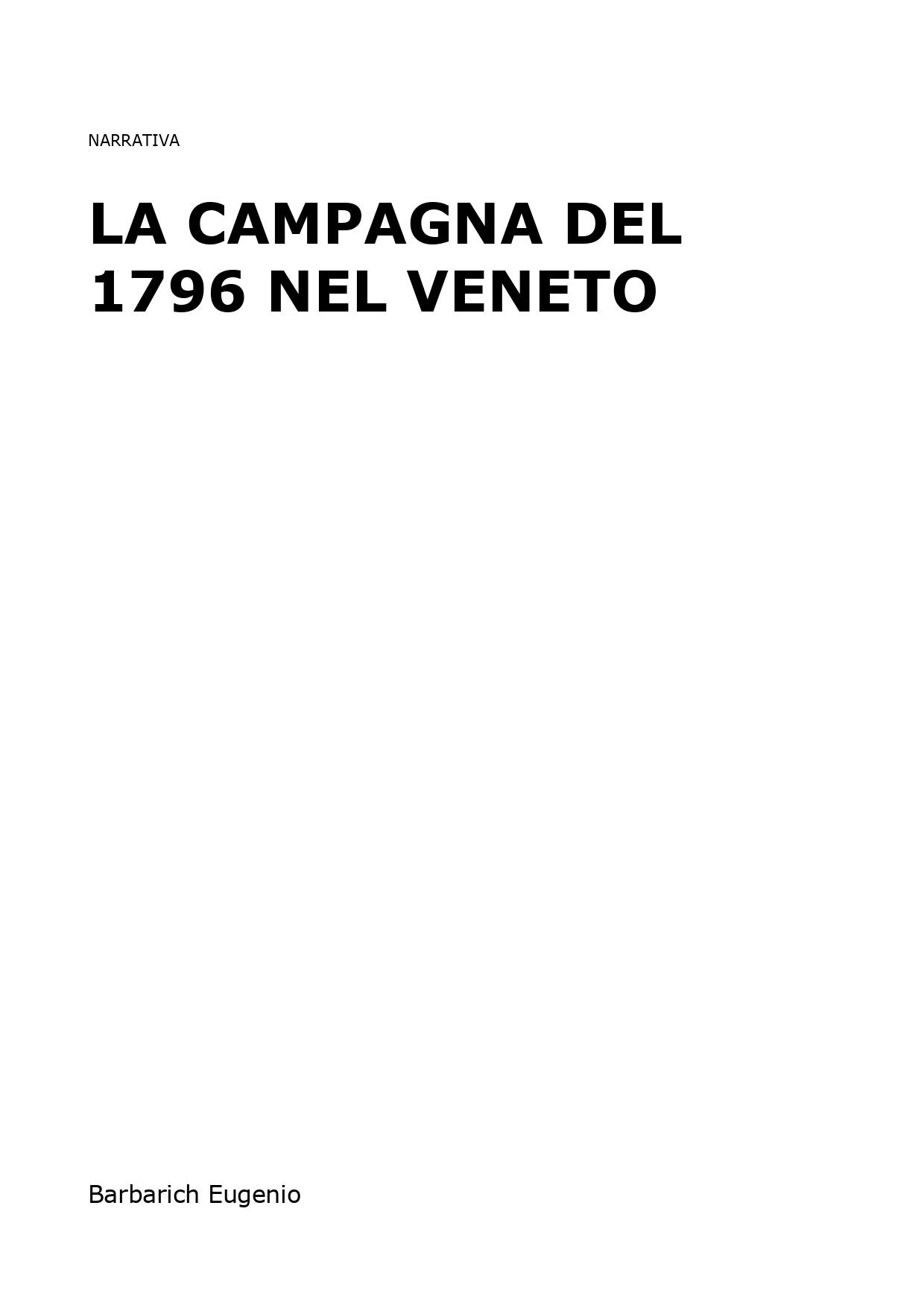 La Campagna del 1796 nel Veneto