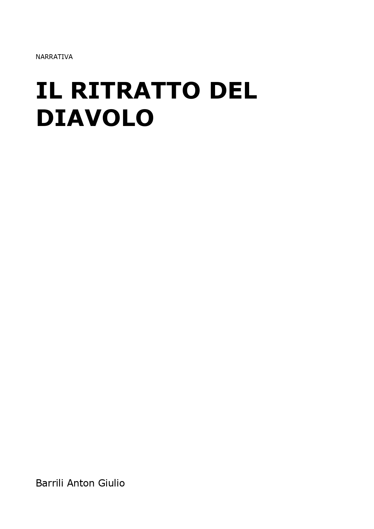 Il ritratto del diavolo