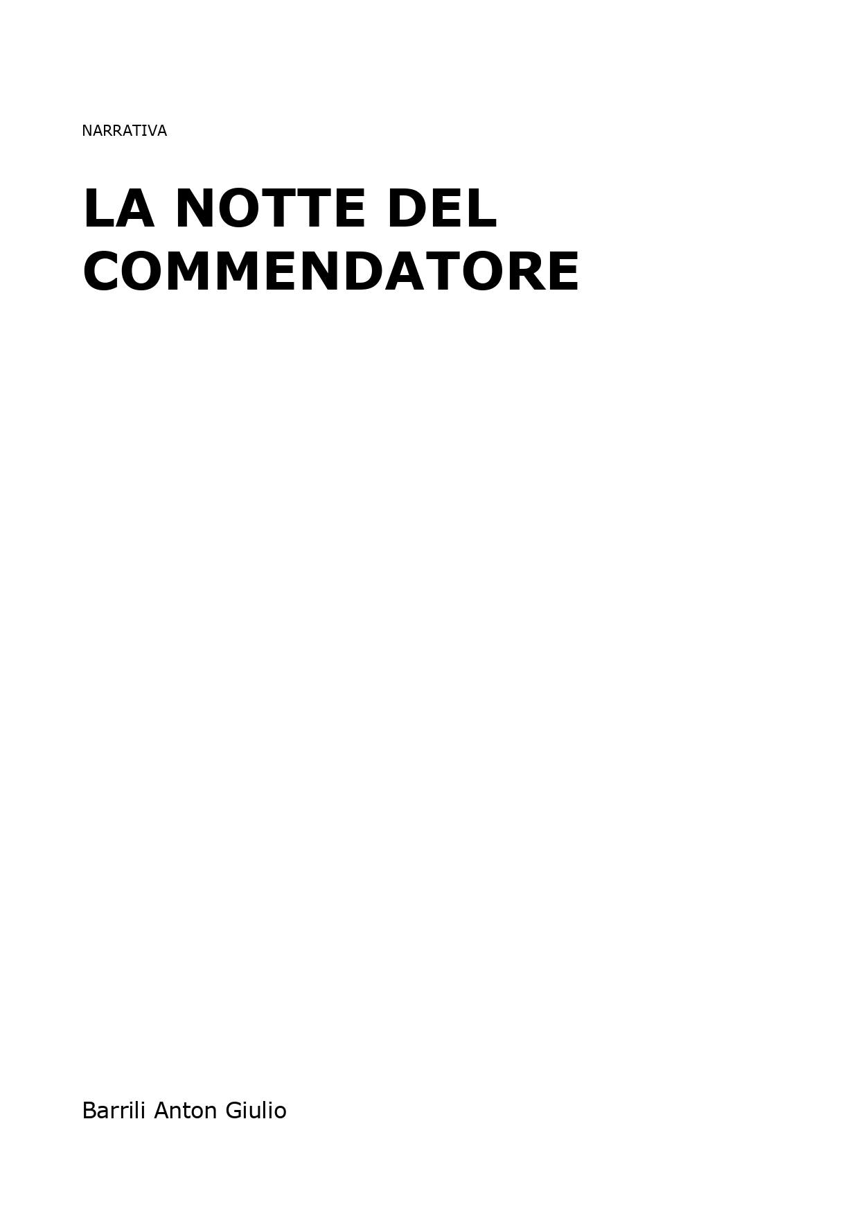 La notte del Commendatore