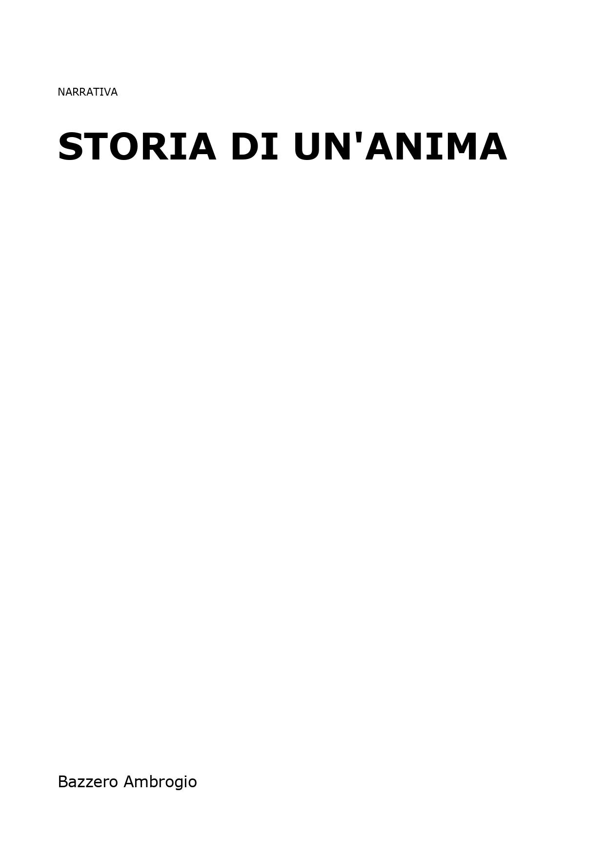 Storia di un'anima