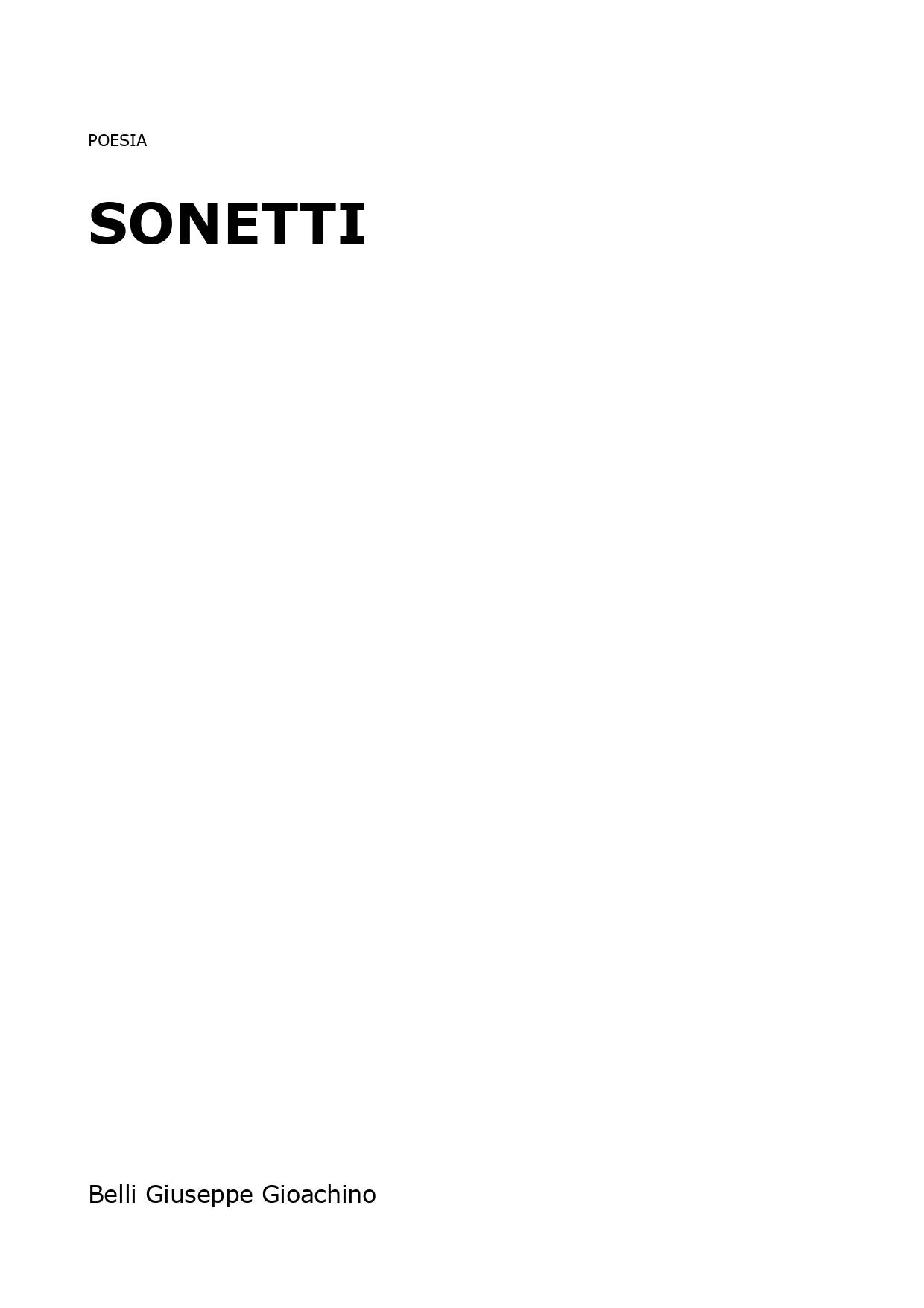 Sonetti