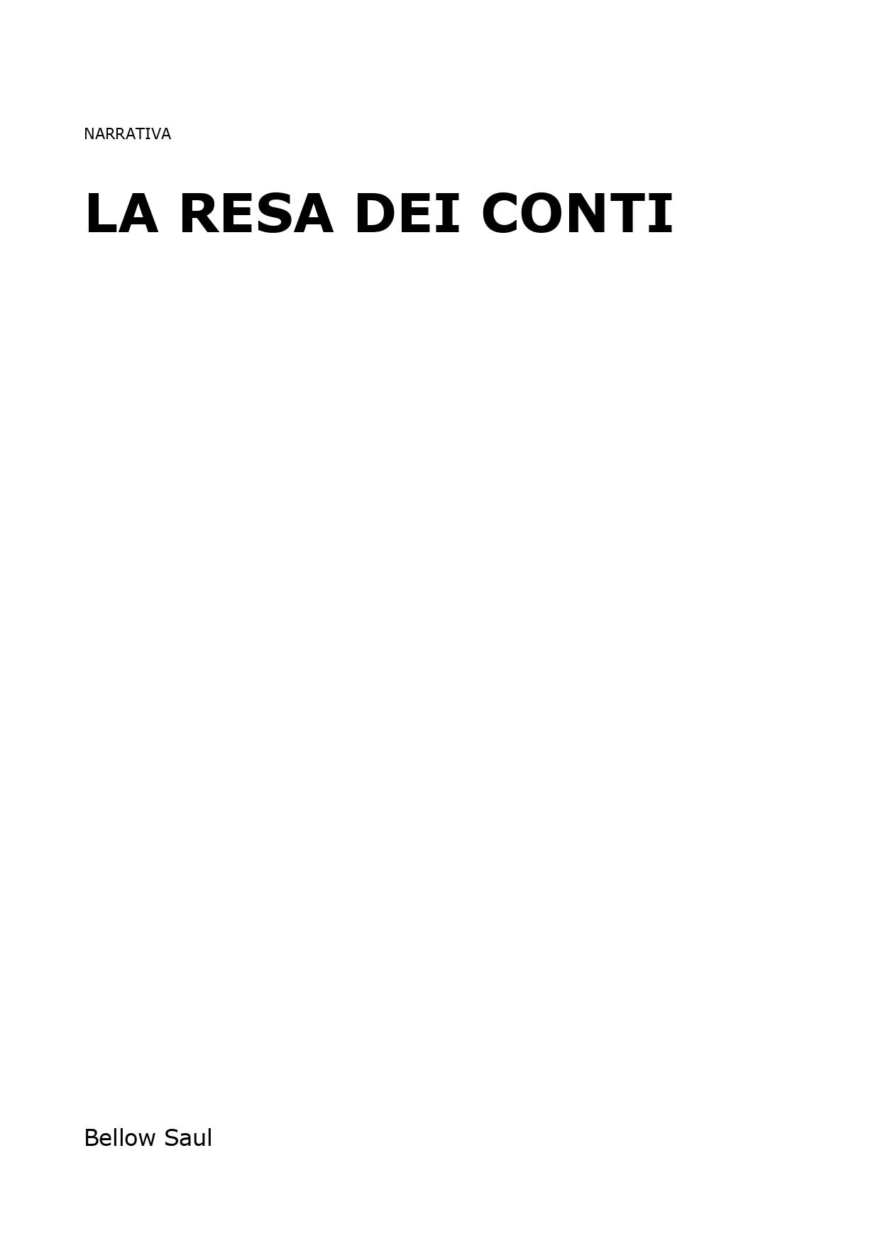 La resa dei conti