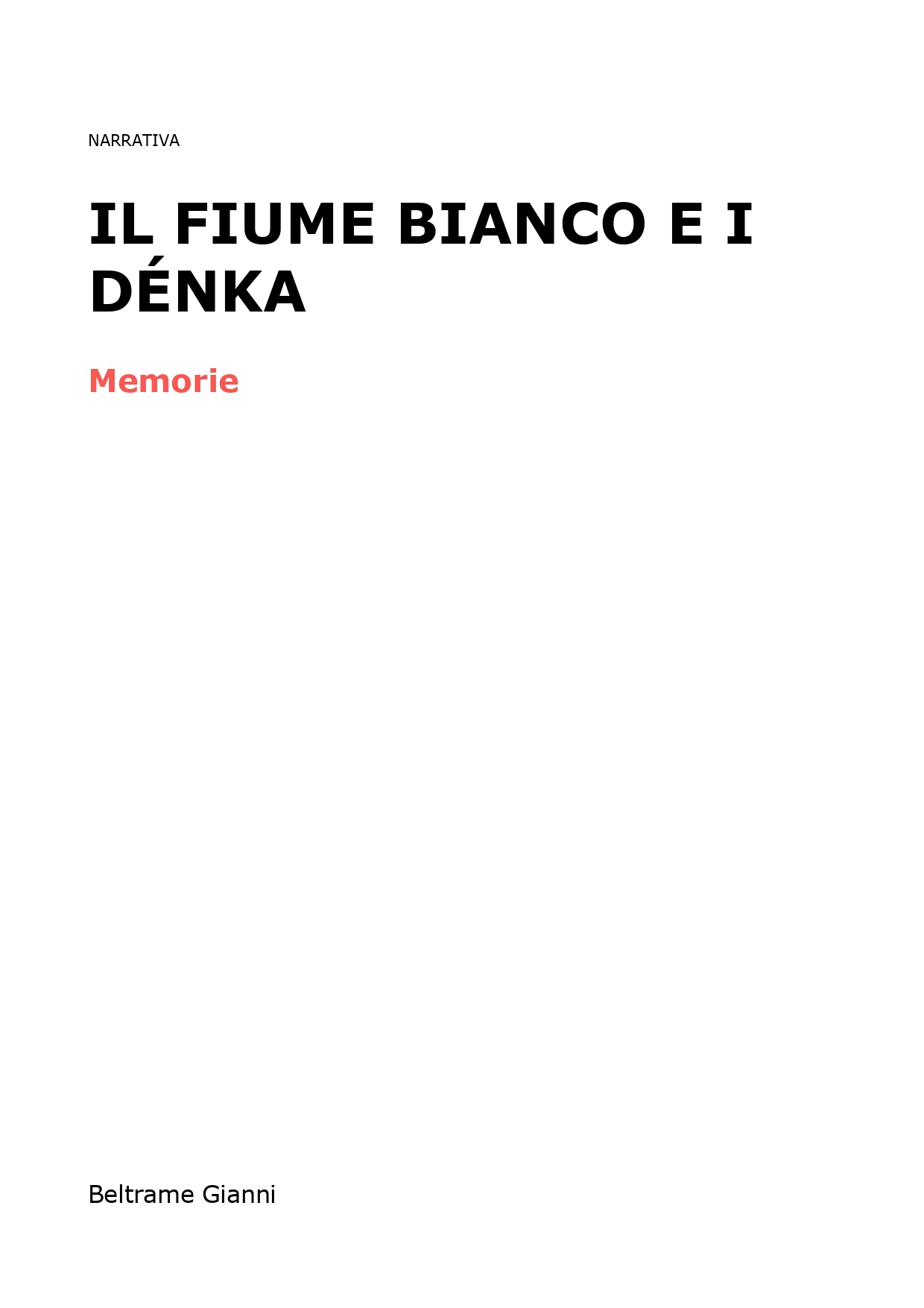 Il fiume Bianco e i Dénka