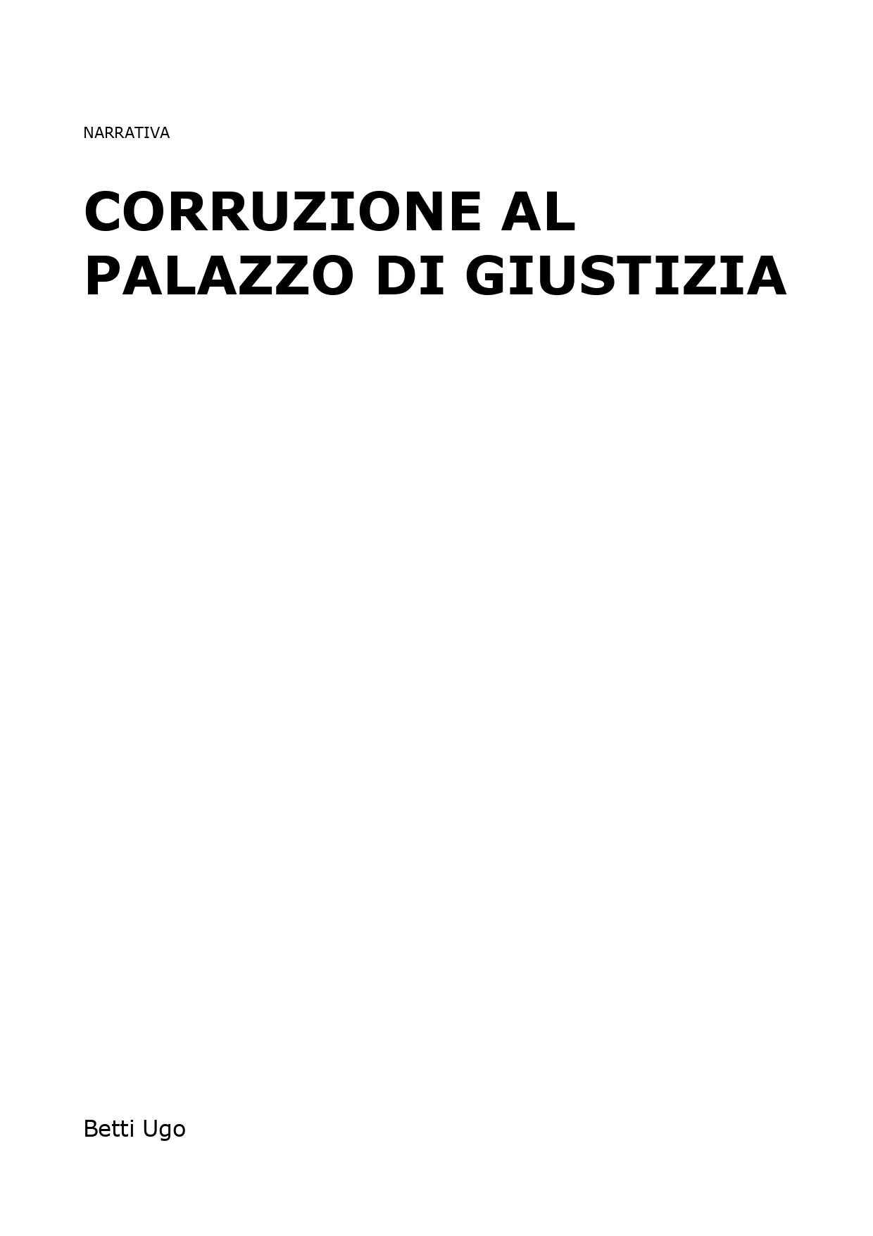 Corruzione al palazzo di giustizia