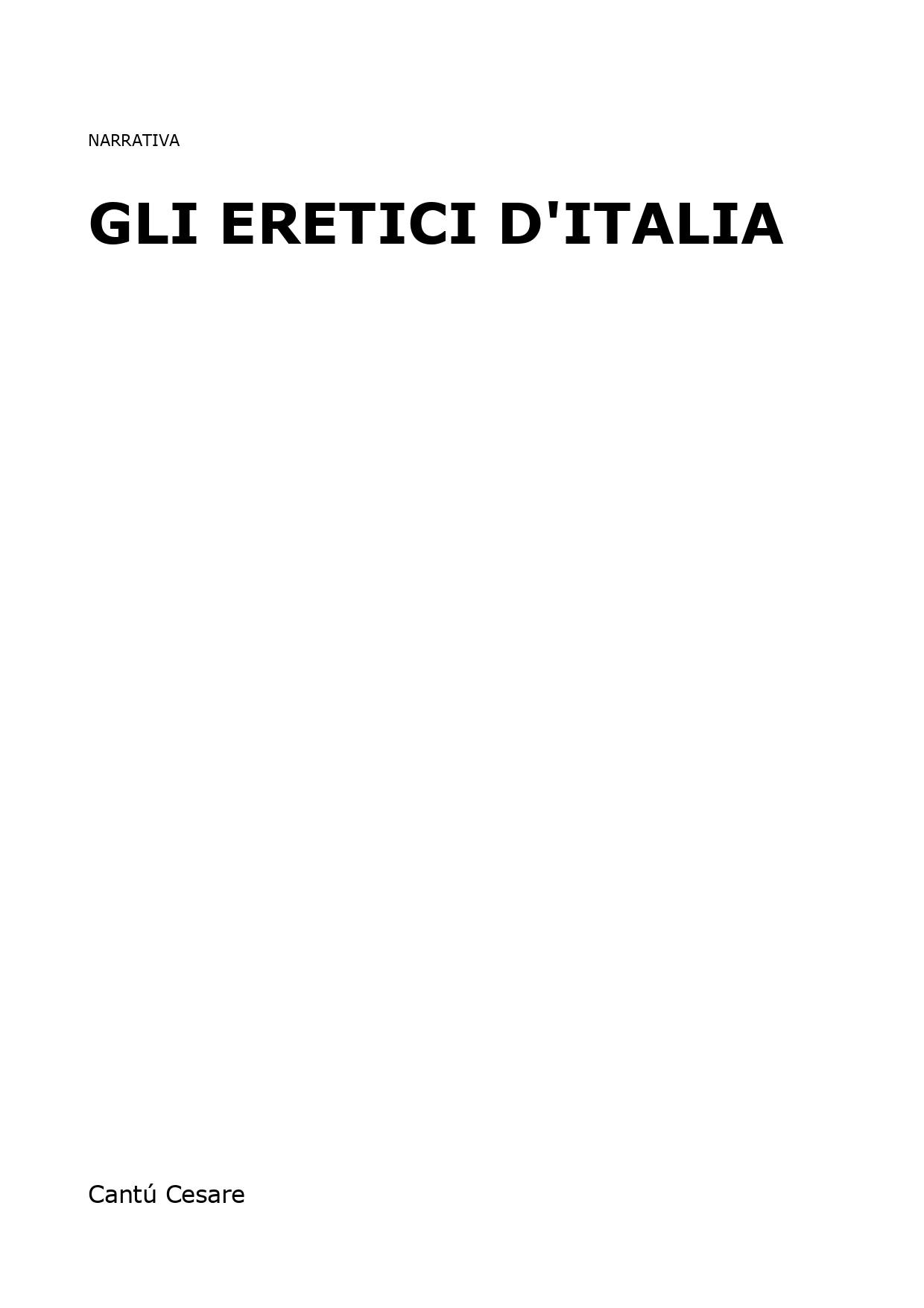 Gli eretici d'Italia