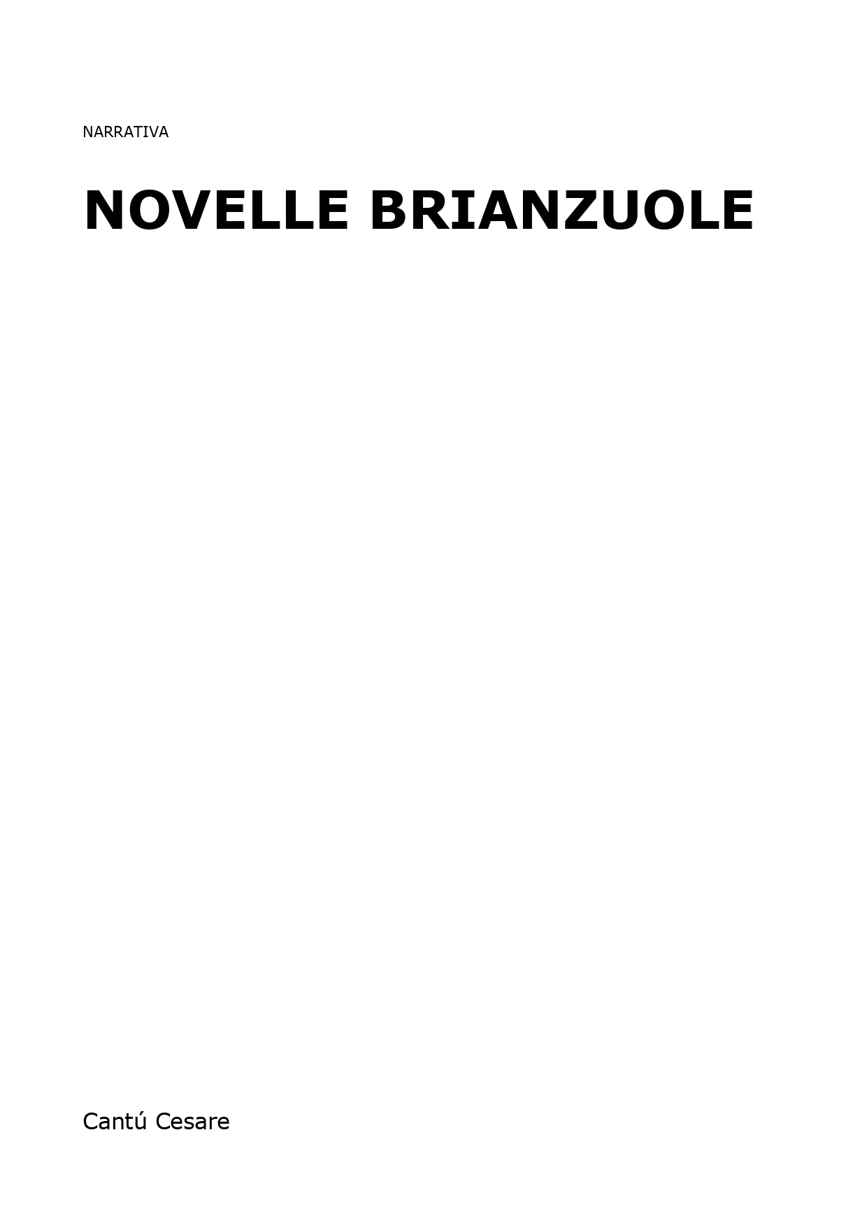 Novelle brianzuole