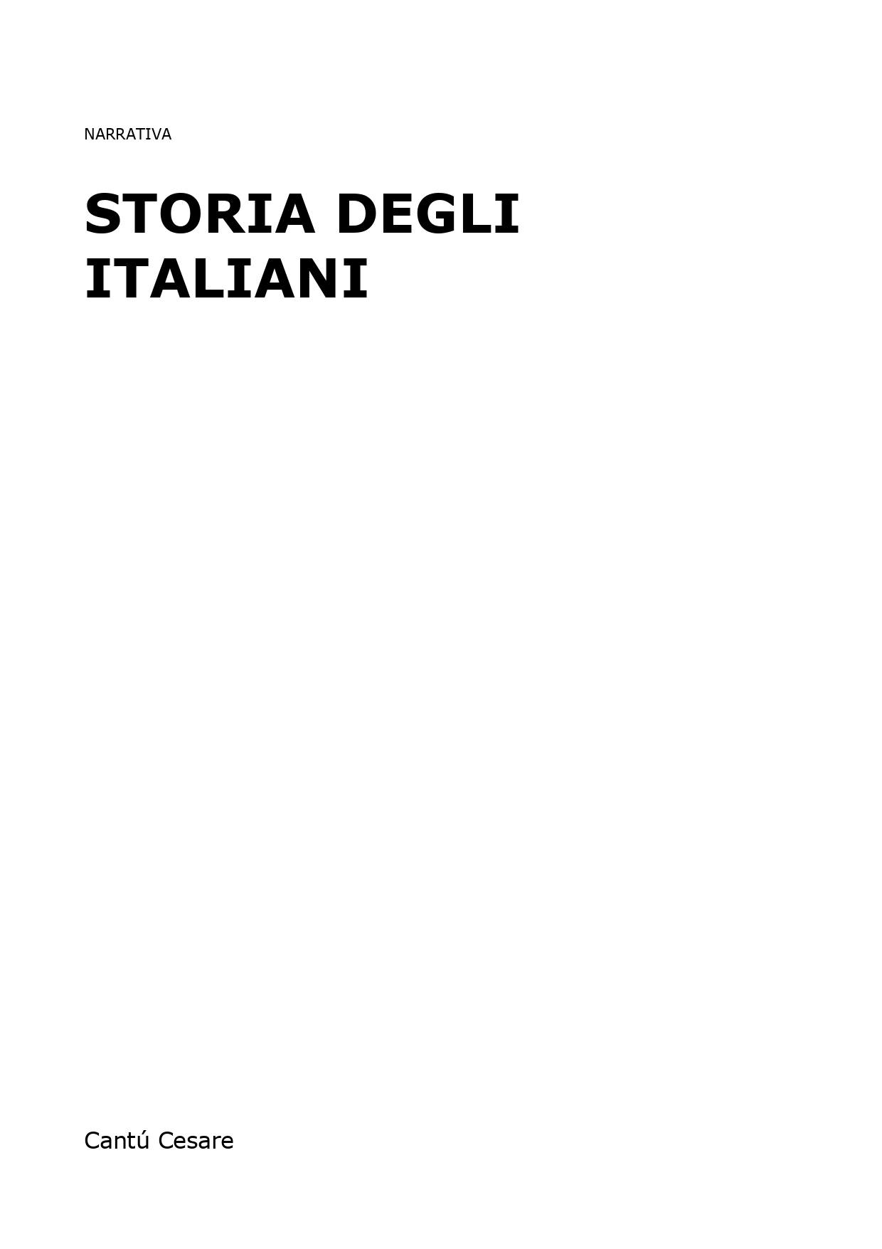 Storia degli Italiani