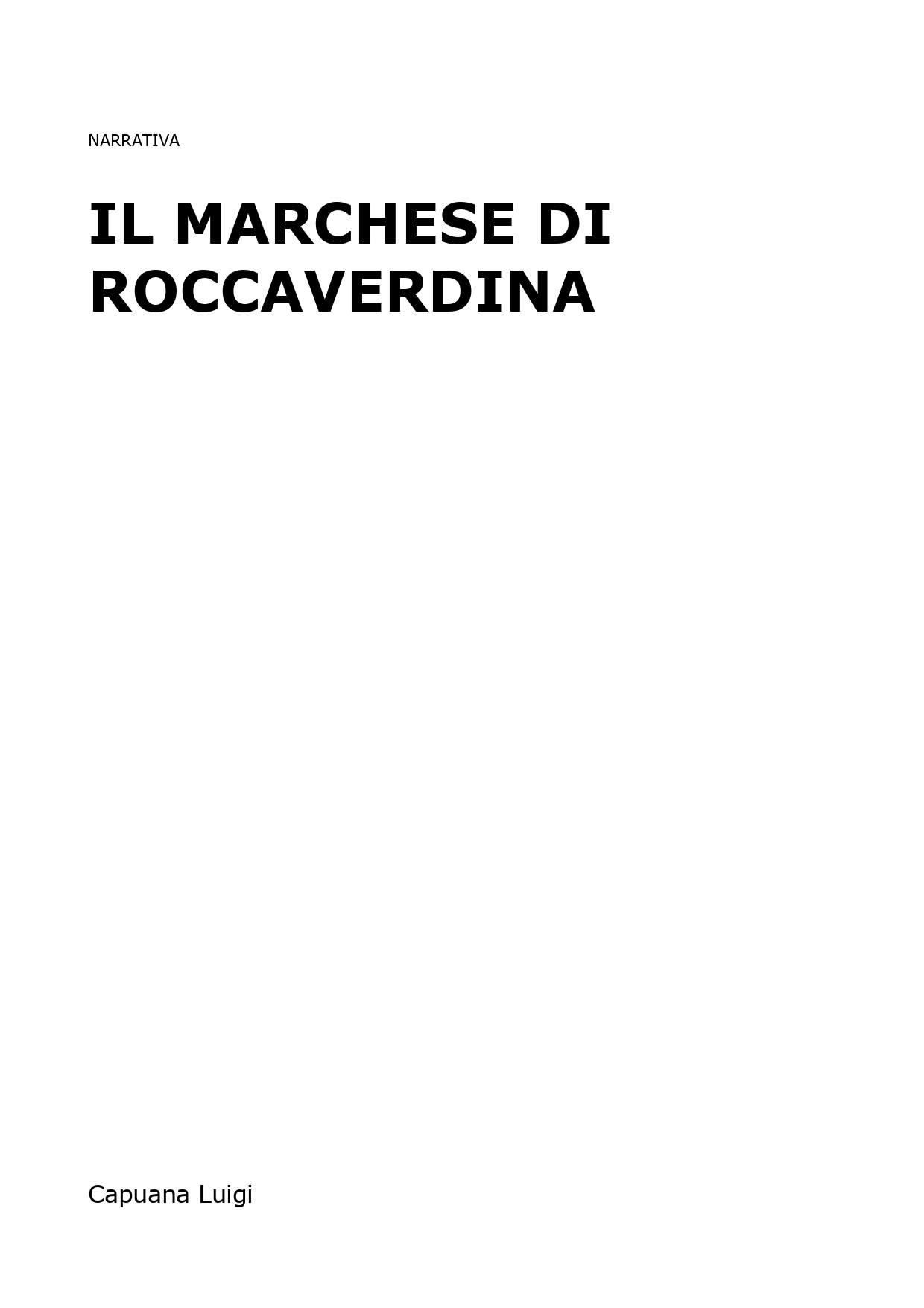 Il Marchese di Roccaverdina