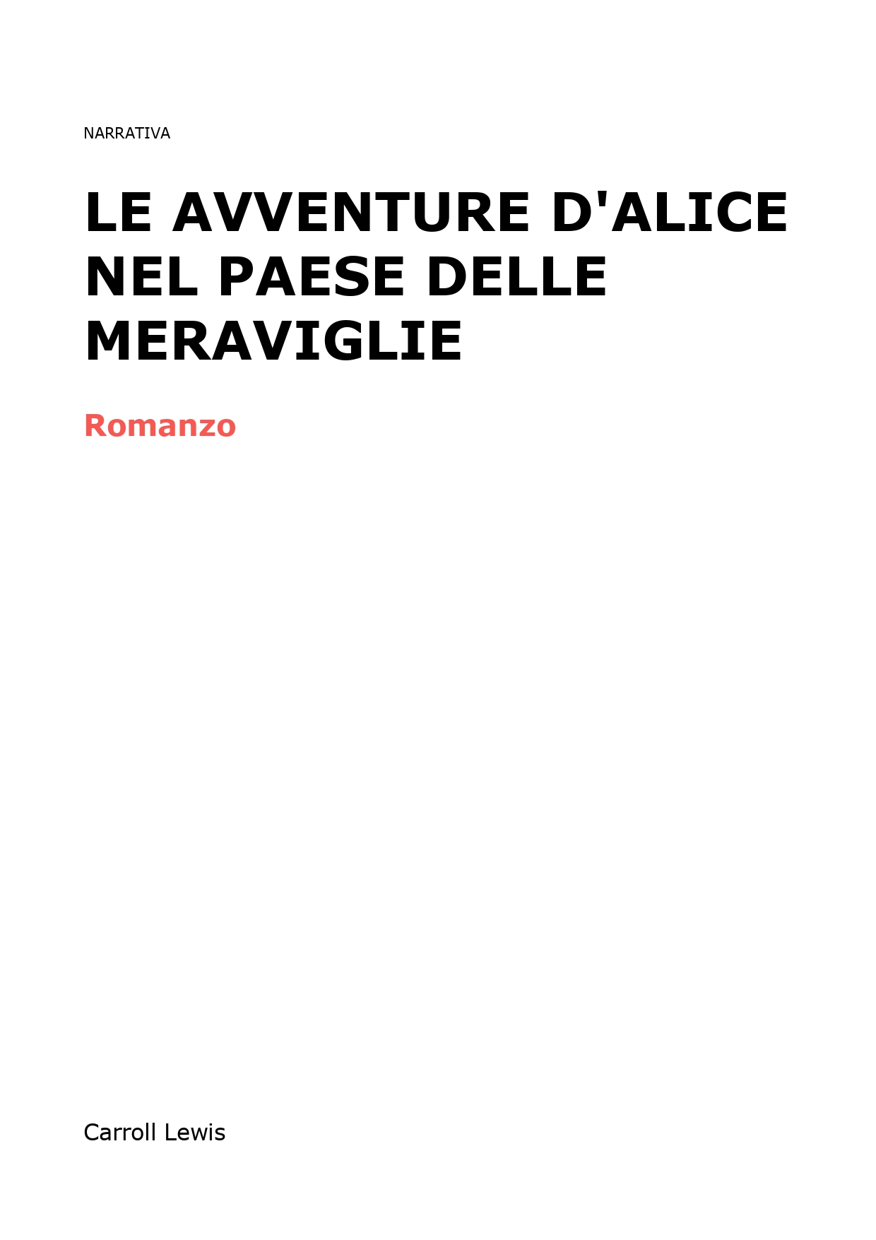 Le avventure d'Alice nel paese delle meraviglie