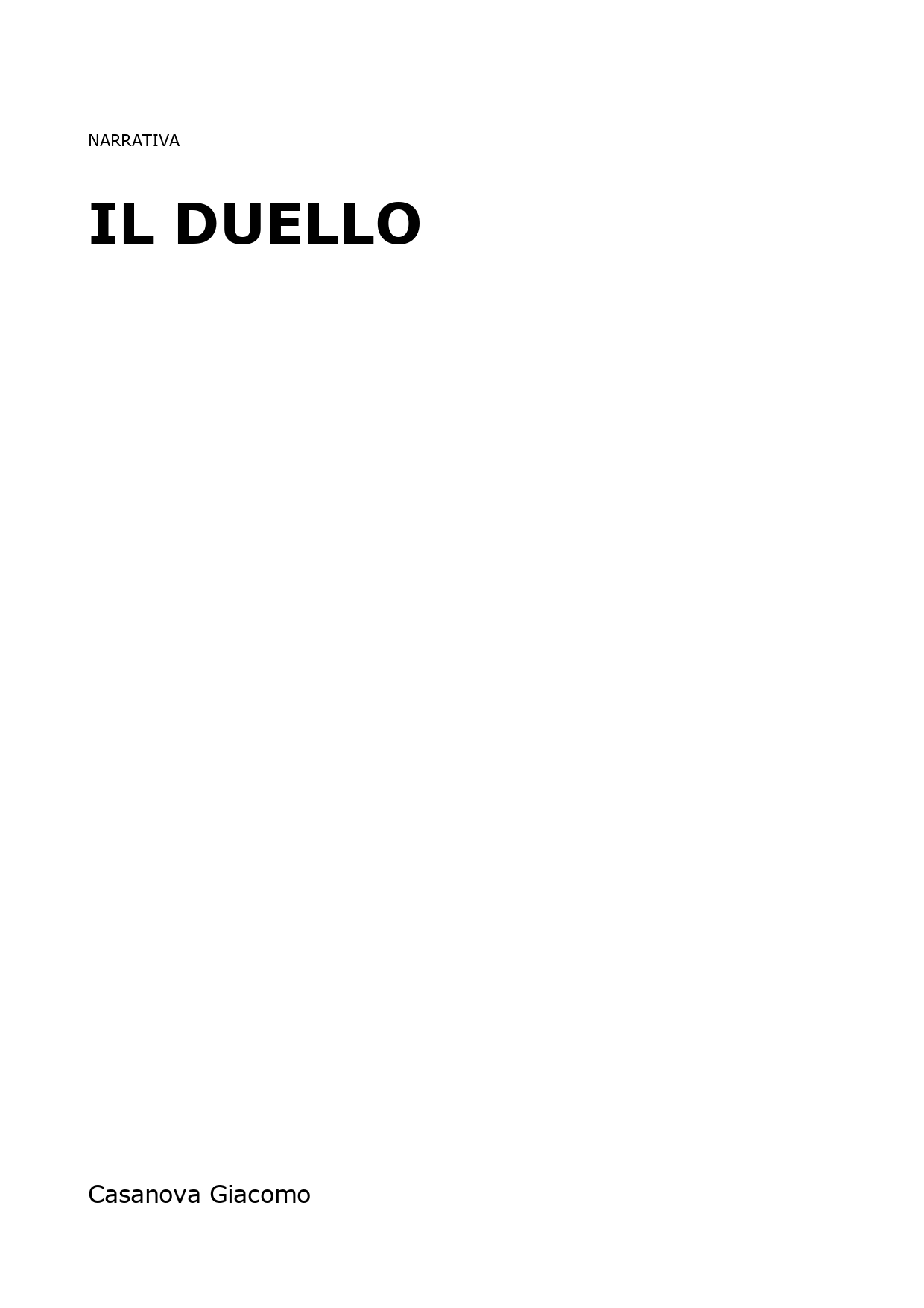 Il duello