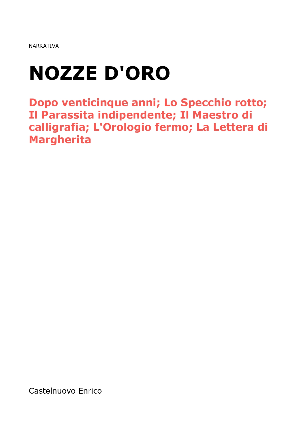 Nozze d'oro