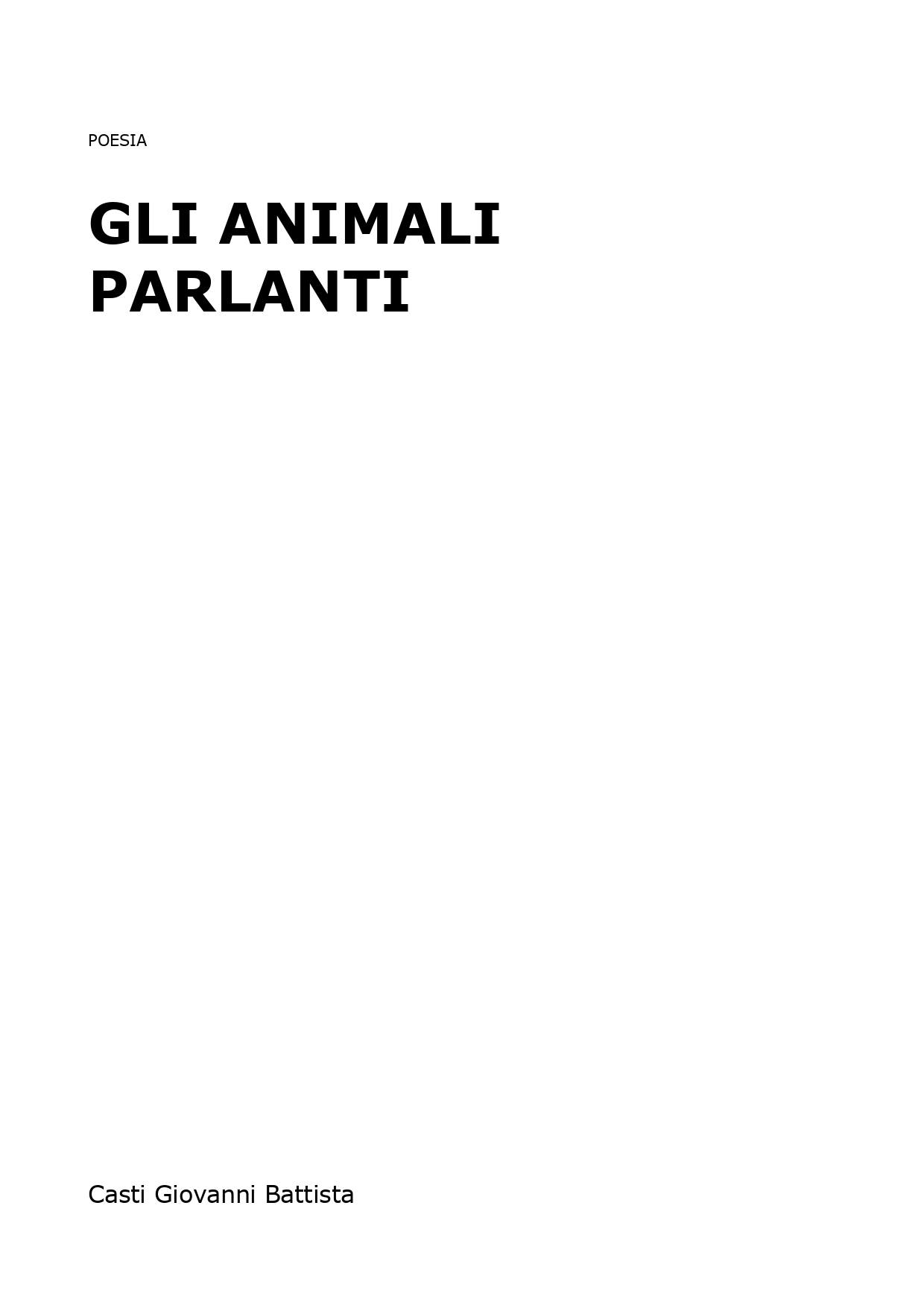 Gli animali parlanti