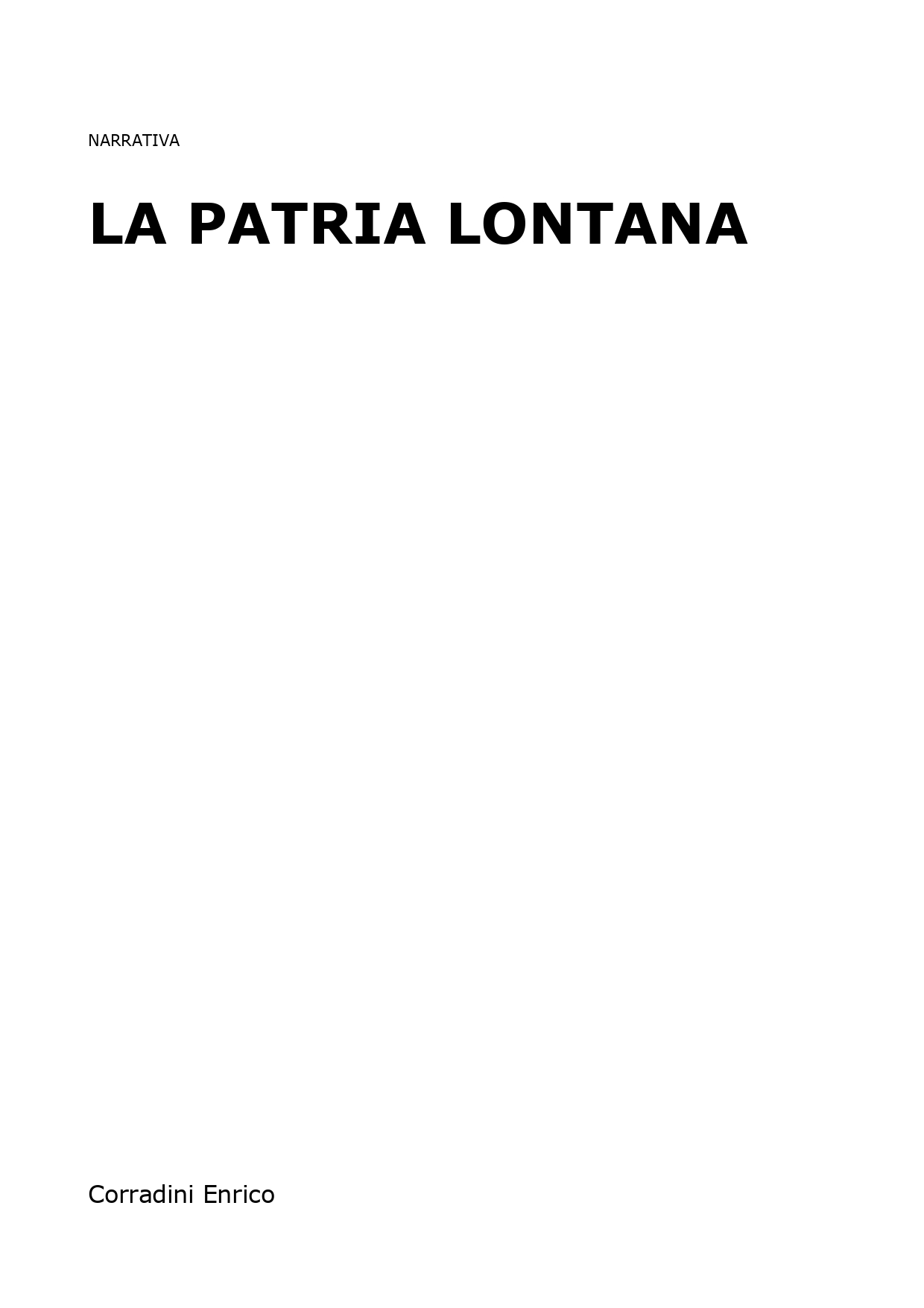La Patria lontana