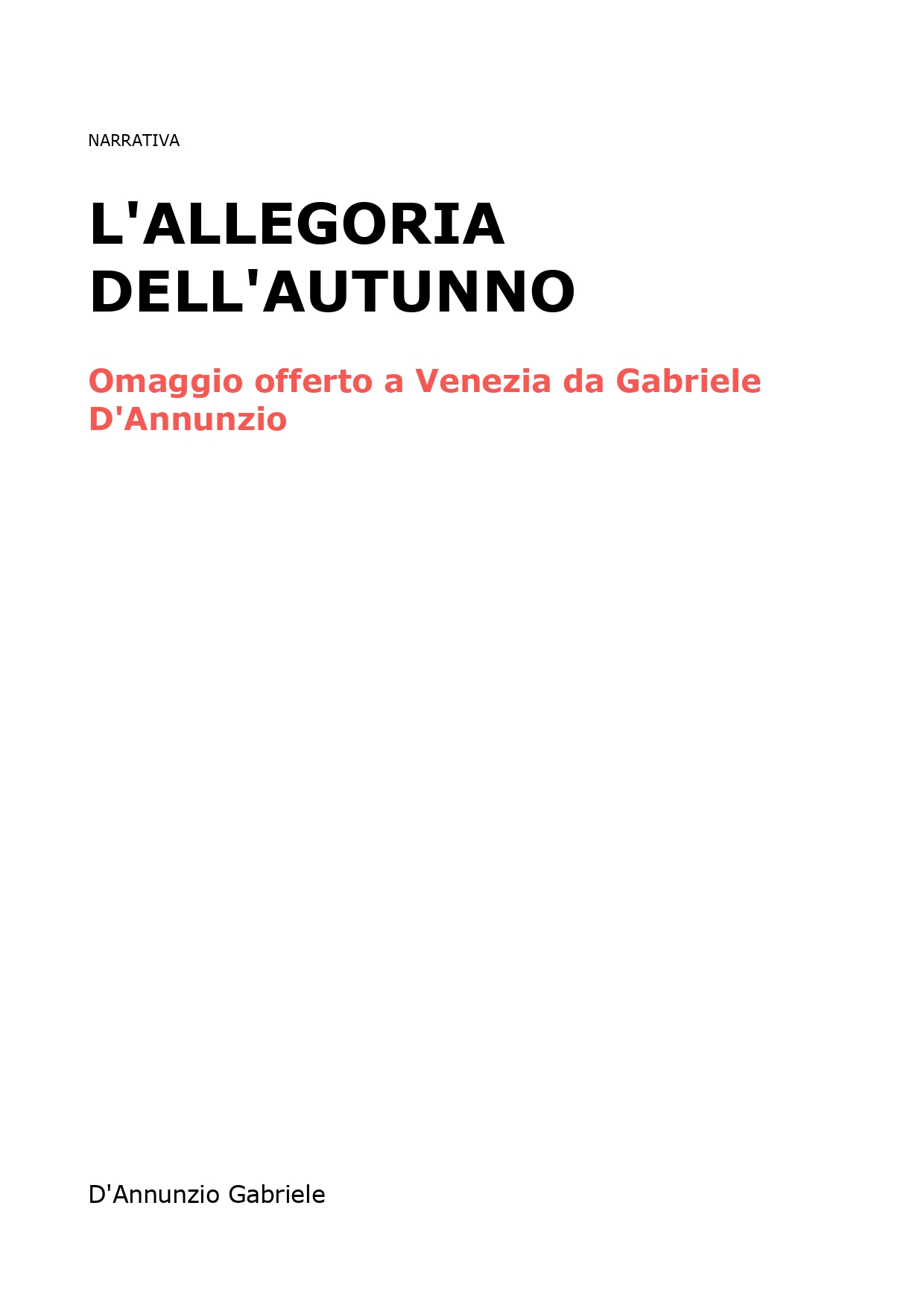L'allegoria dell'autunno
