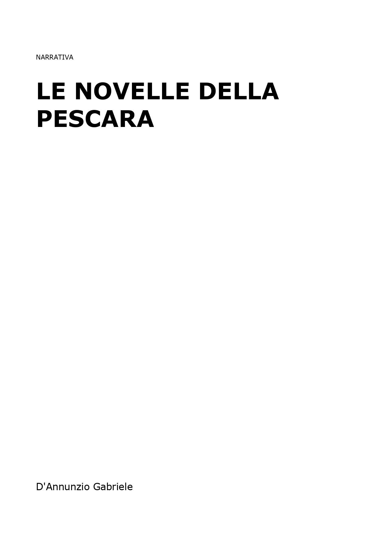 Le Novelle della Pescara
