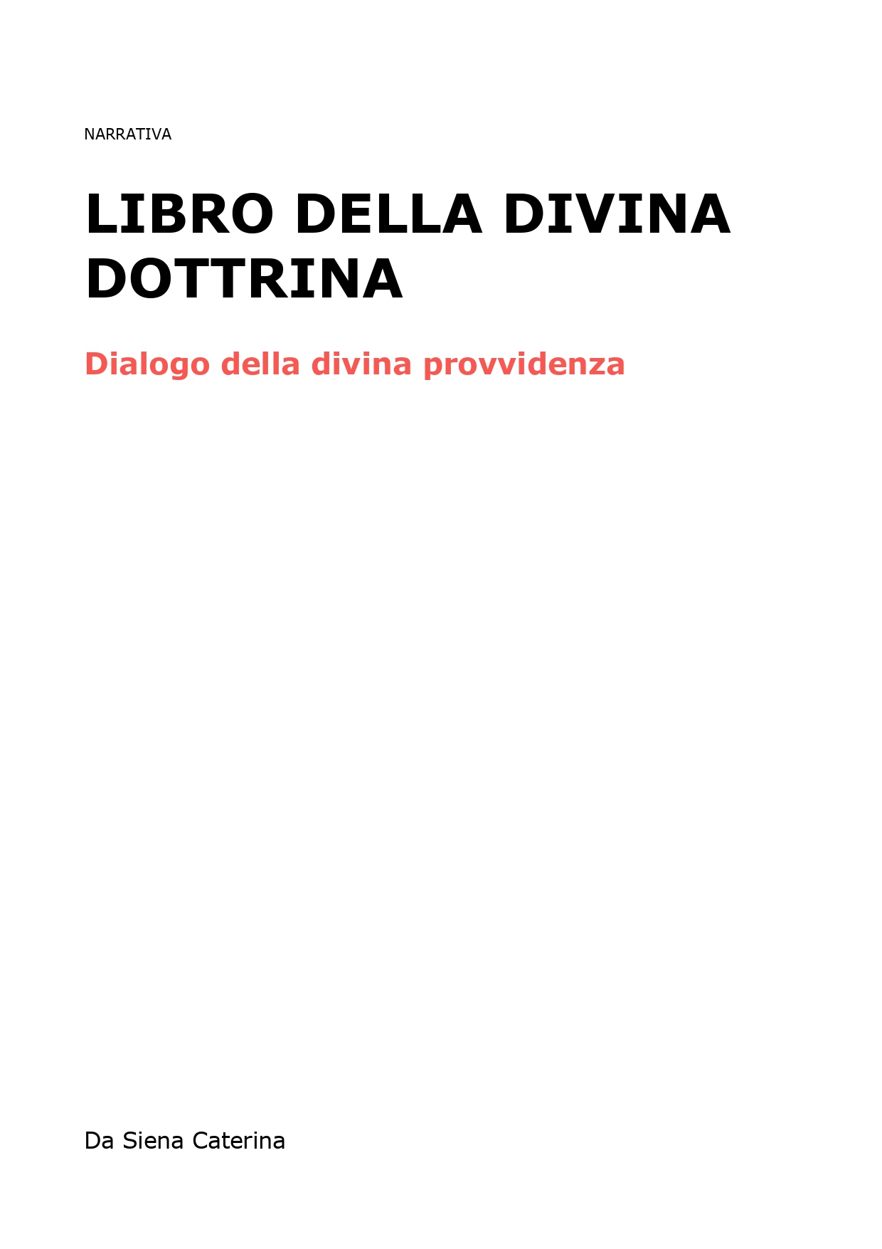 Libro della divina dottrina