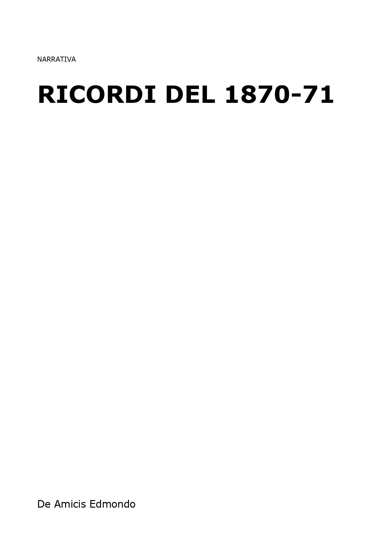 Ricordi del 1870-71