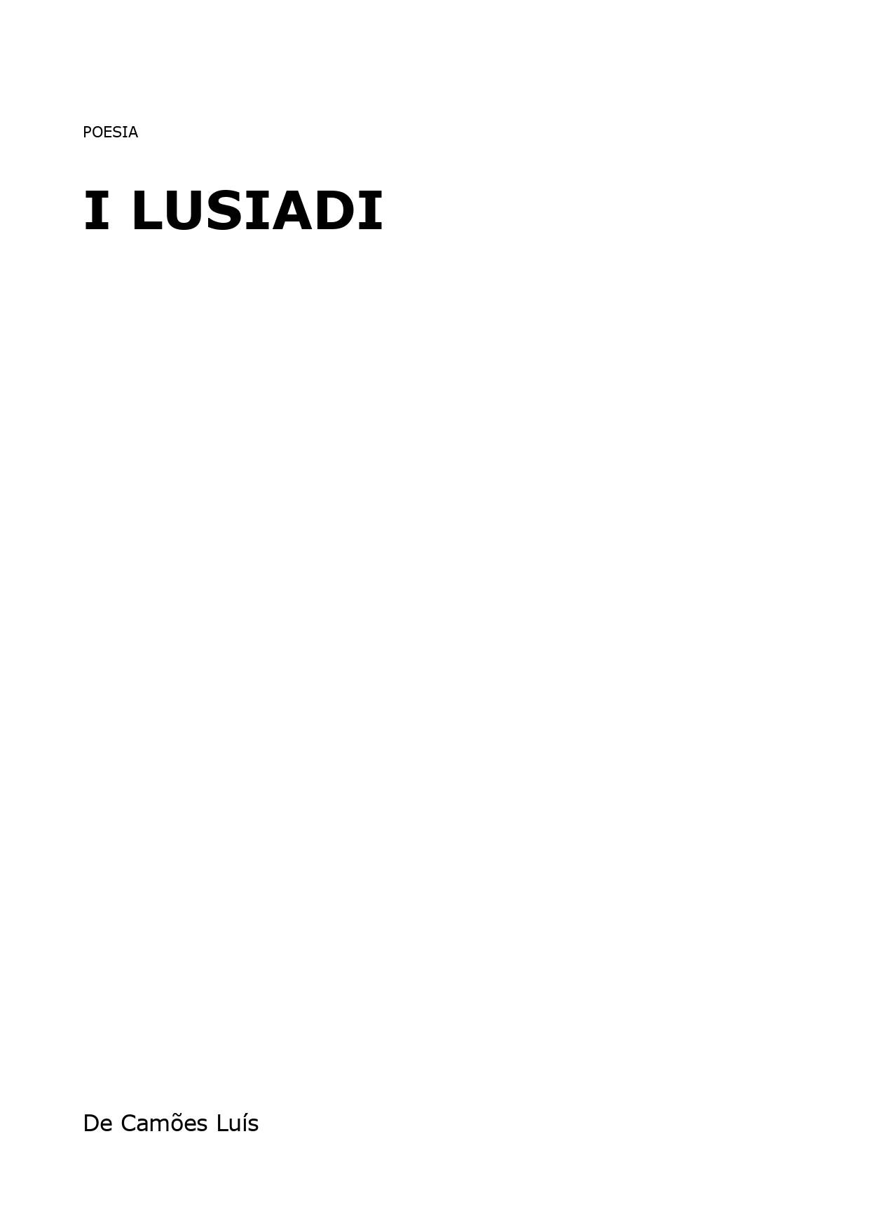 I lusiadi