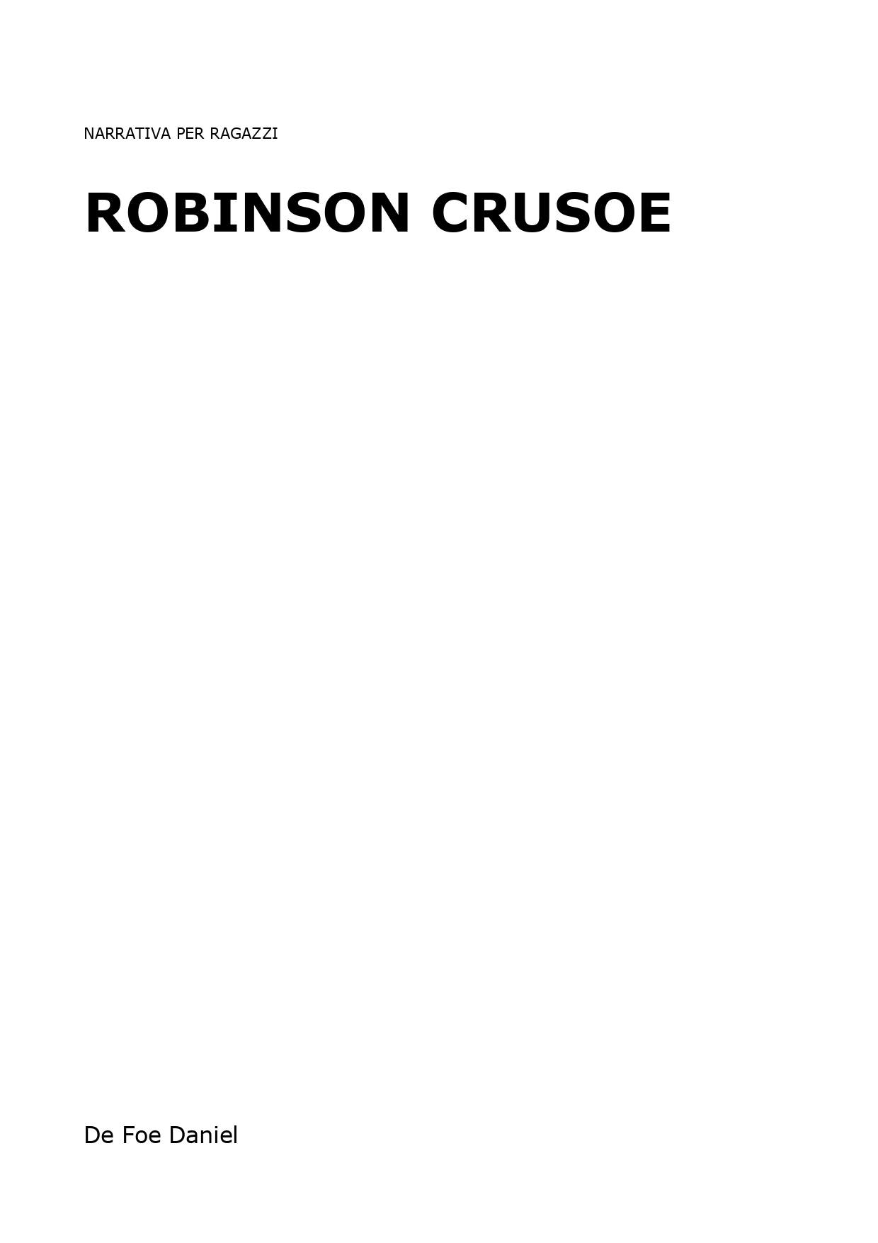 Robinson Crusoe