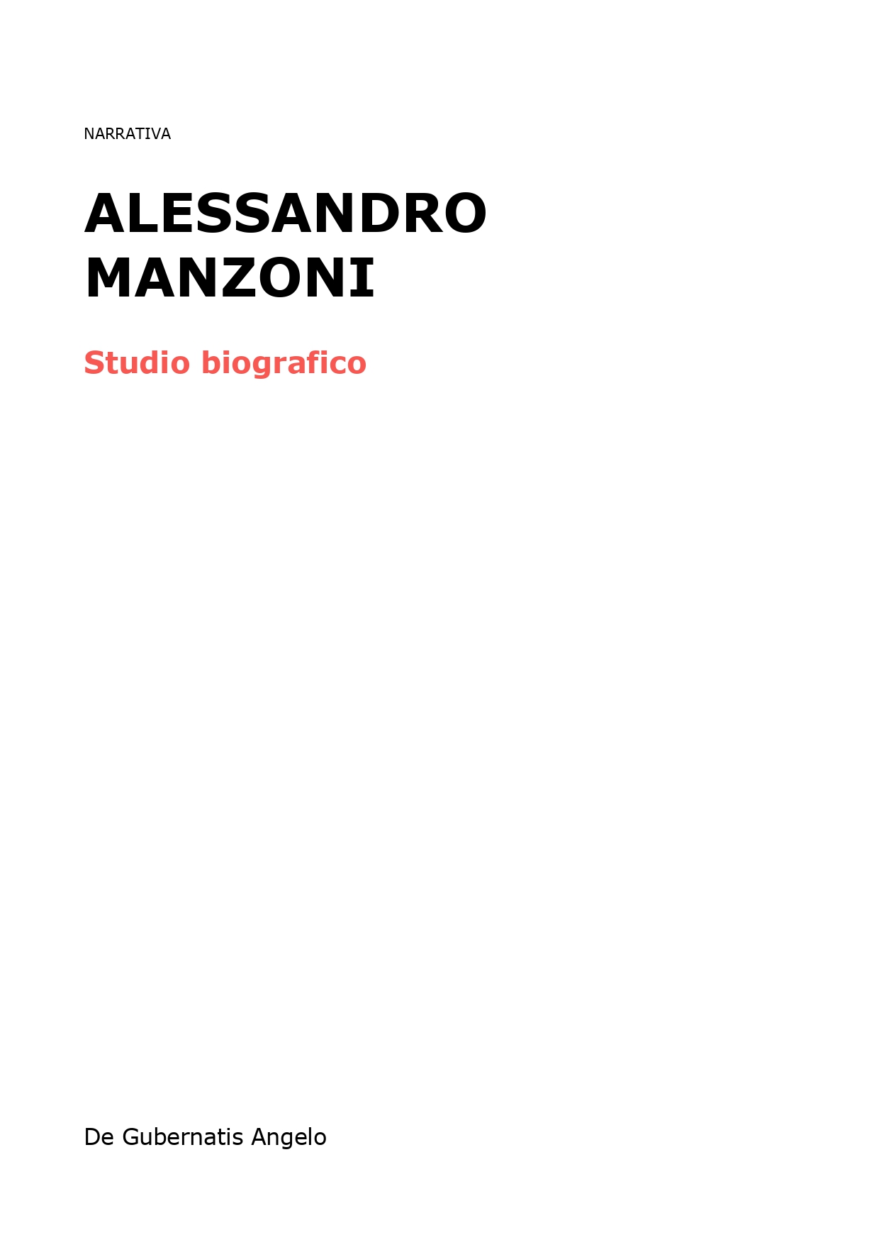 Alessandro Manzoni