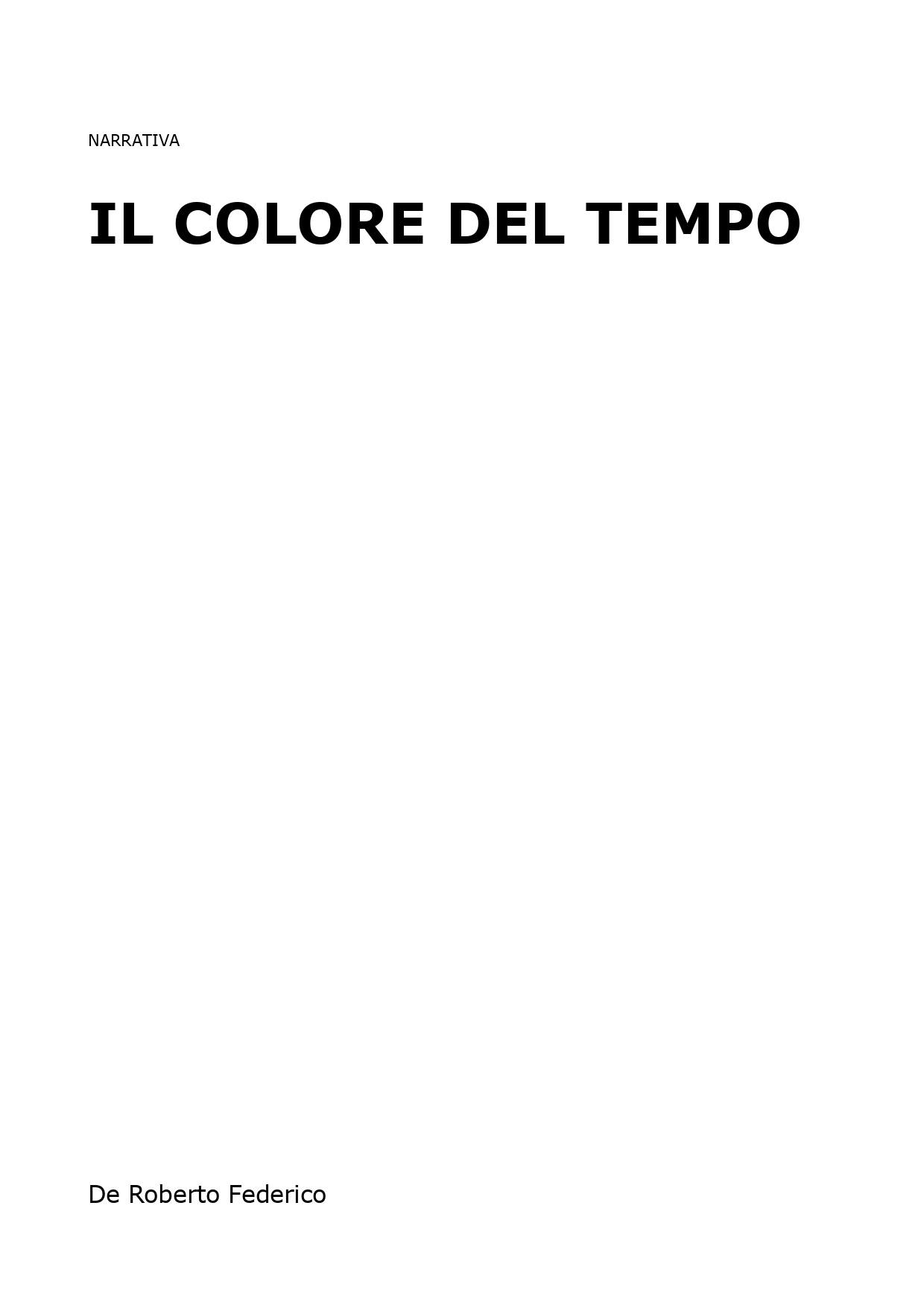 Il colore del tempo