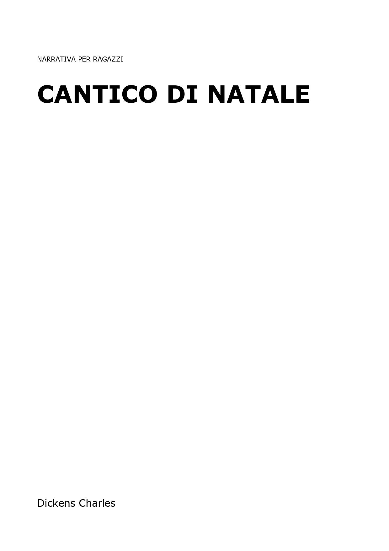 Cantico di Natale