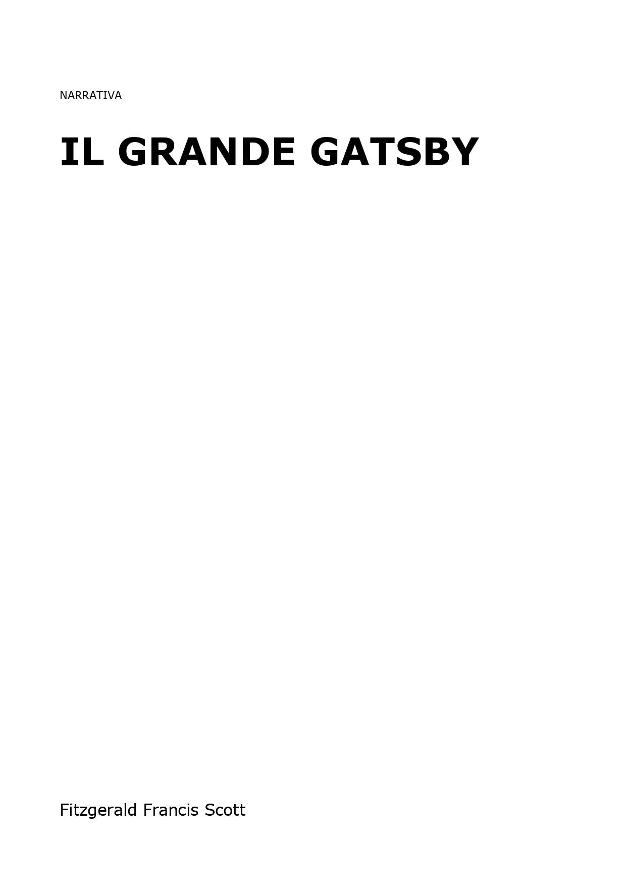 Il grande Gatsby