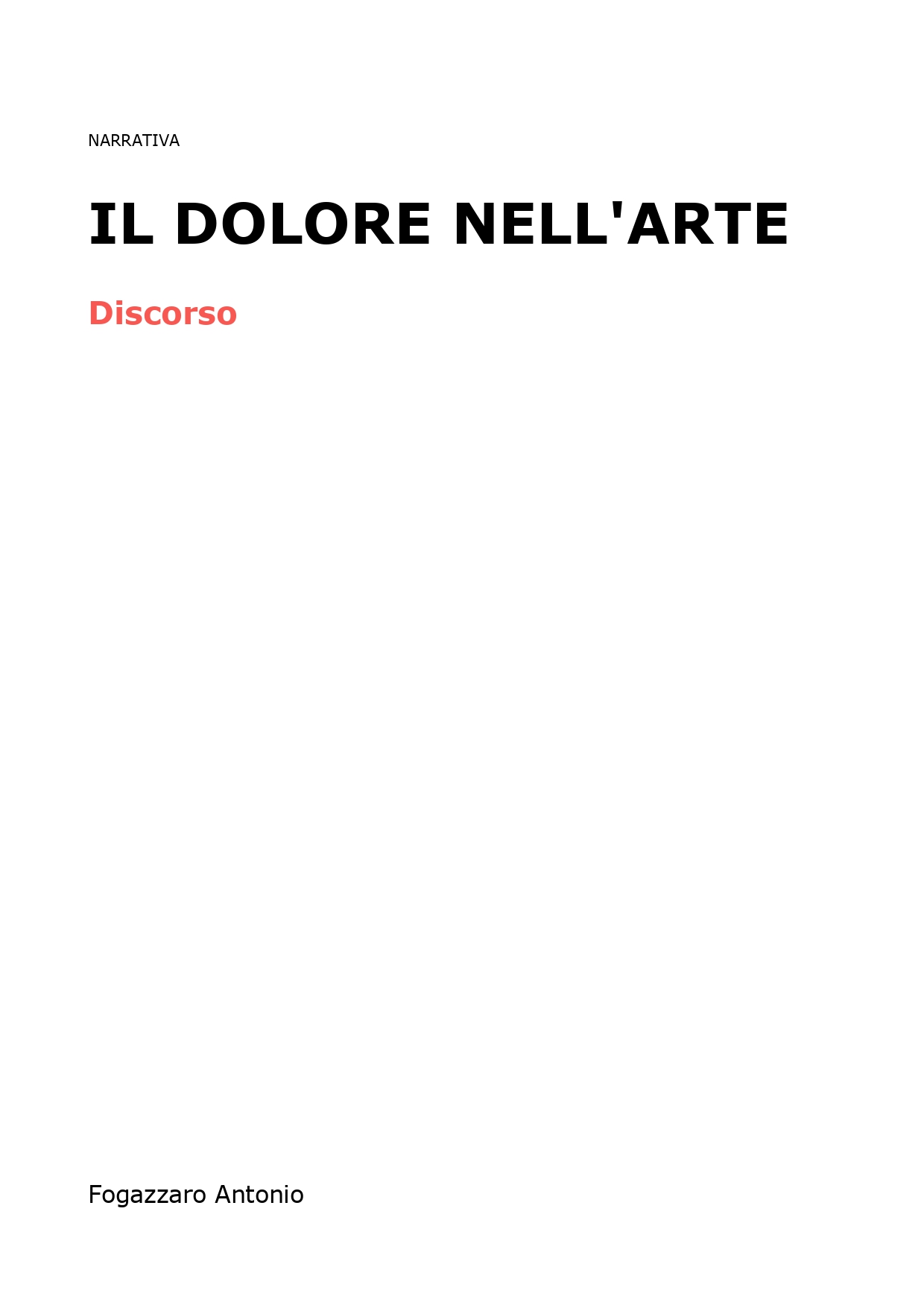 Il dolore nell'arte