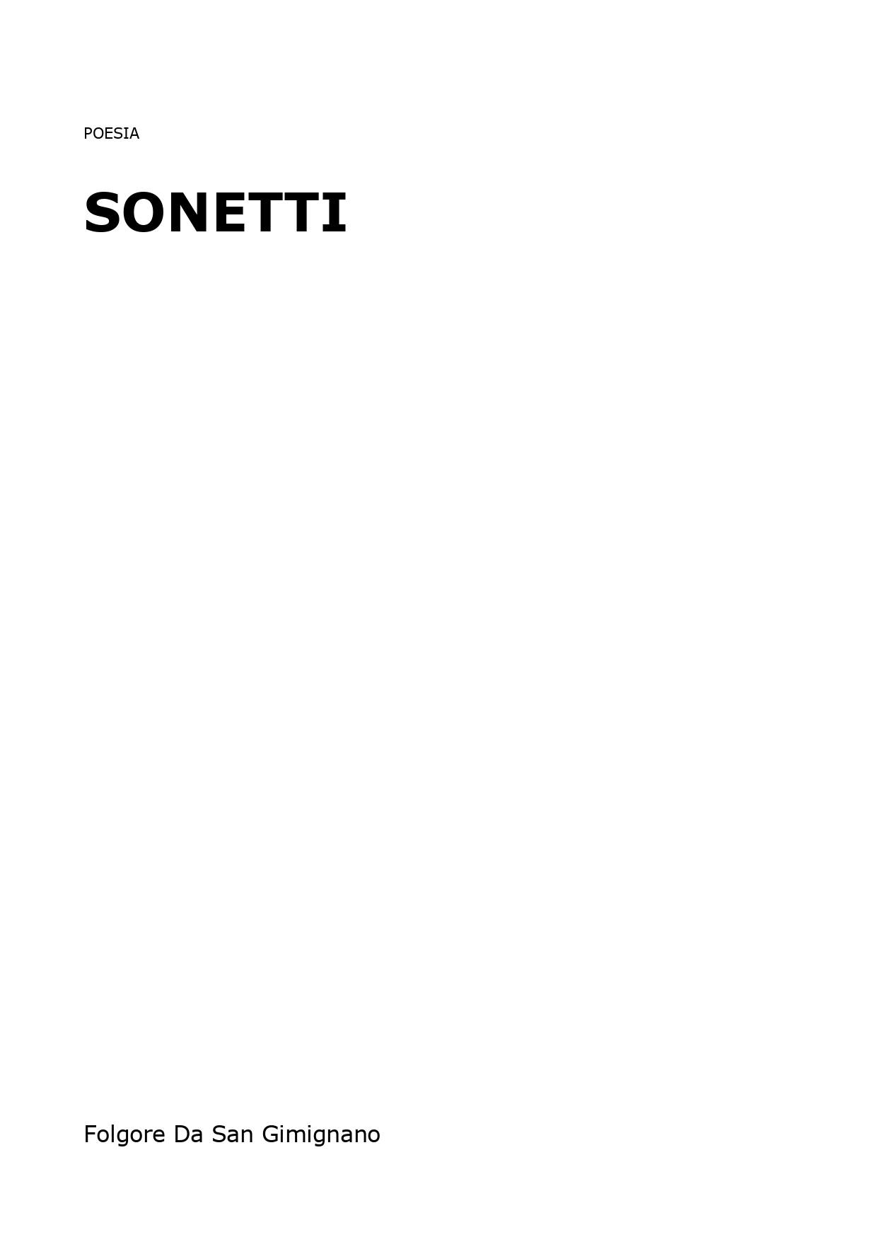 Sonetti