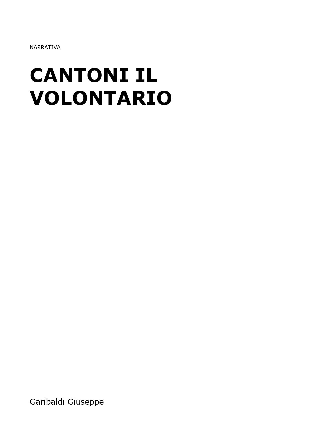 Cantoni il volontario
