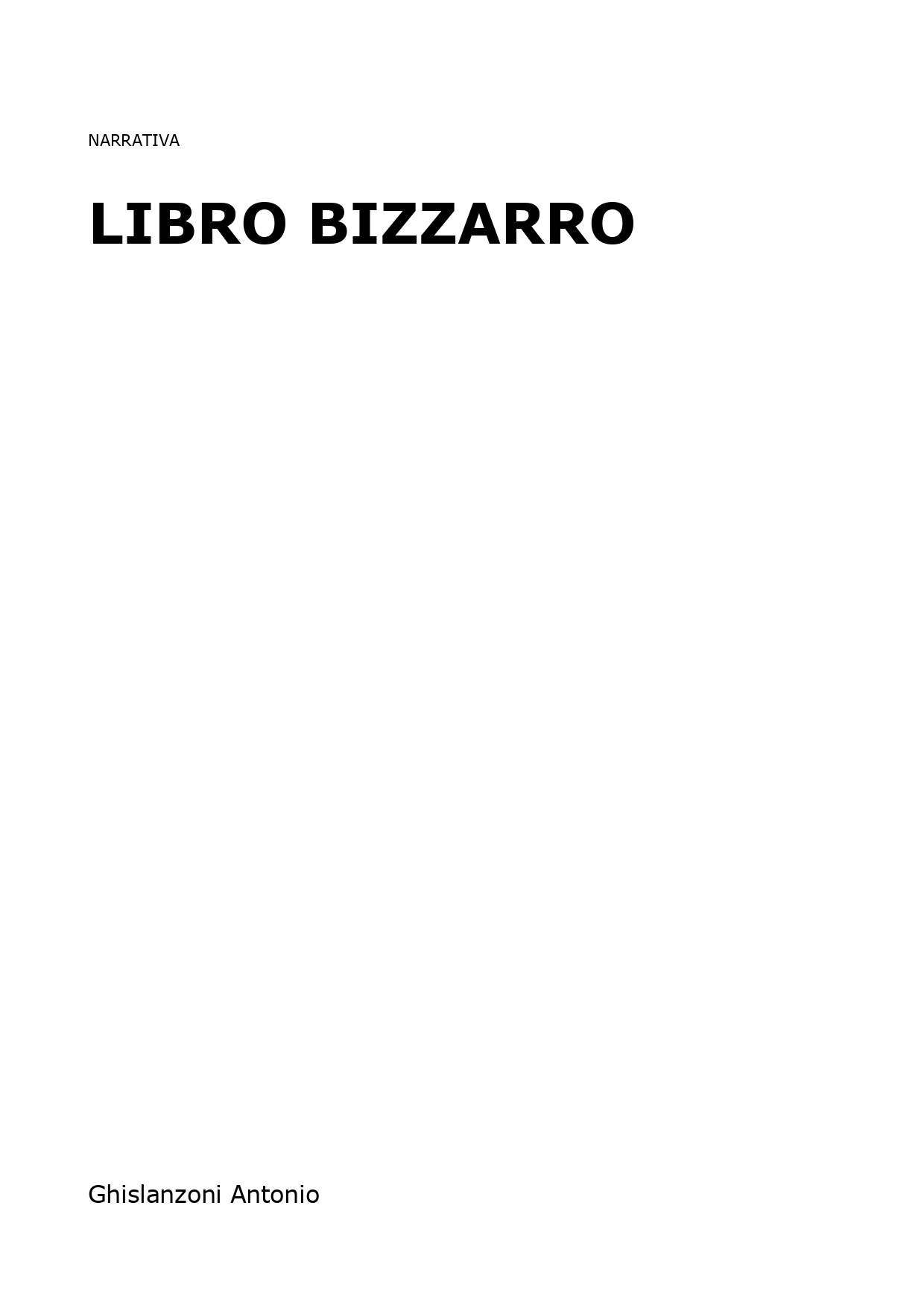 Libro bizzarro
