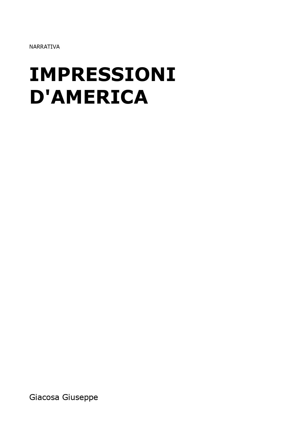 Impressioni d'America