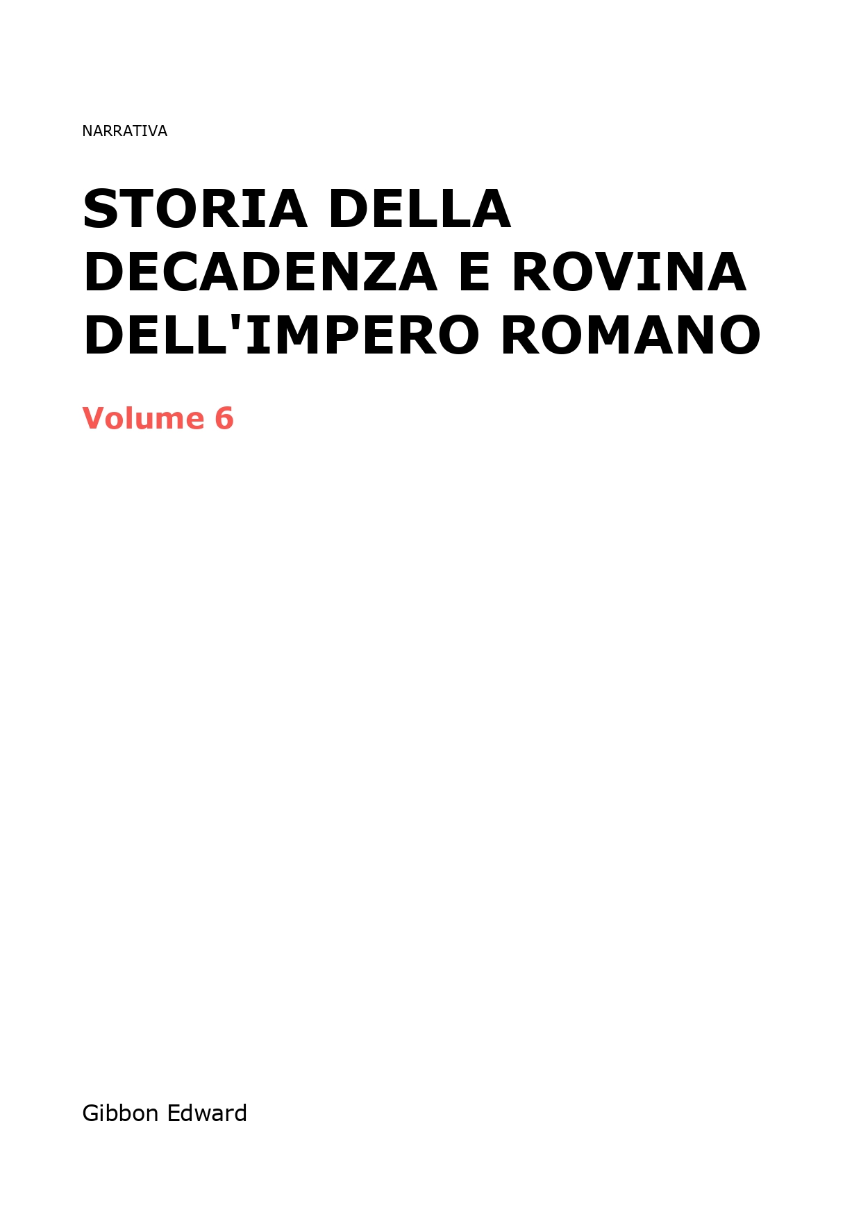 Storia della decadenza e rovina dell'impero romano