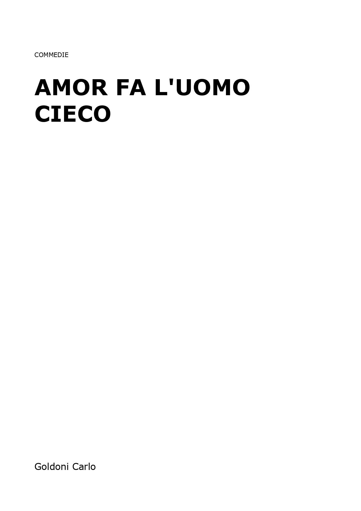 Amor Fa L'Uomo Cieco