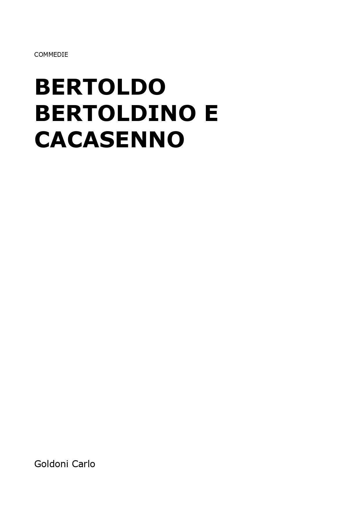 Bertoldo Bertoldino E Cacasenno