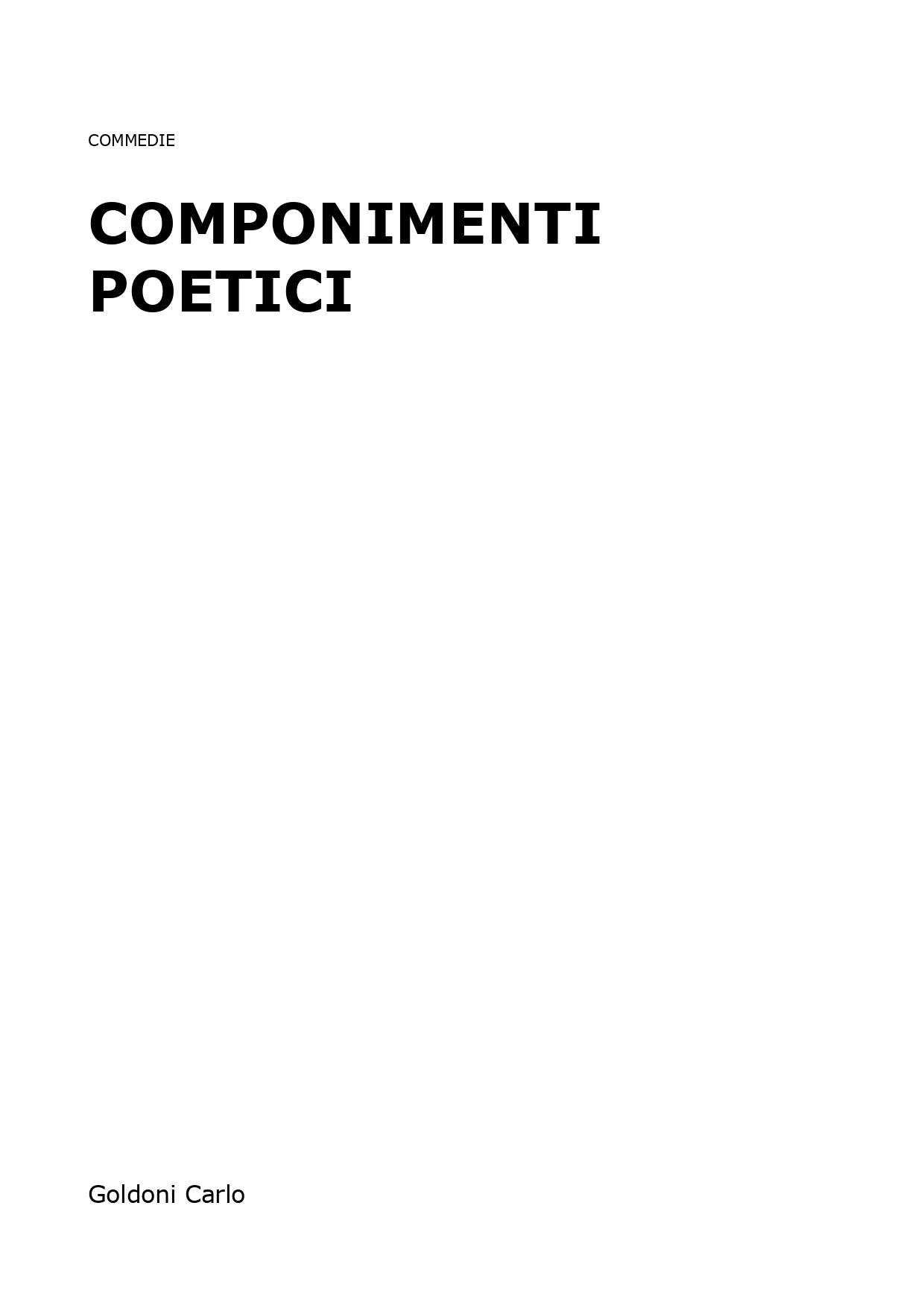 Componimenti Poetici