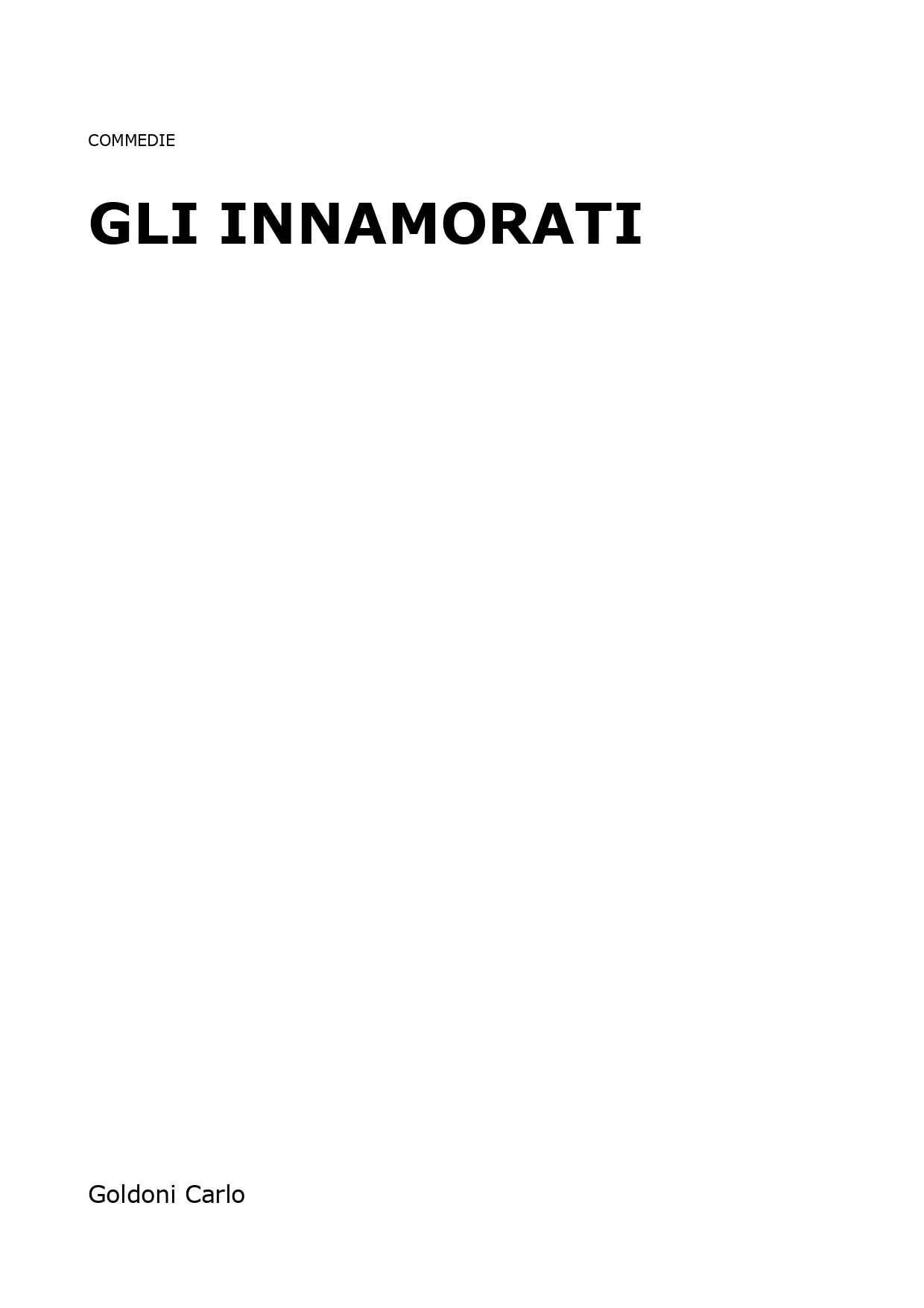 Gli Innamorati
