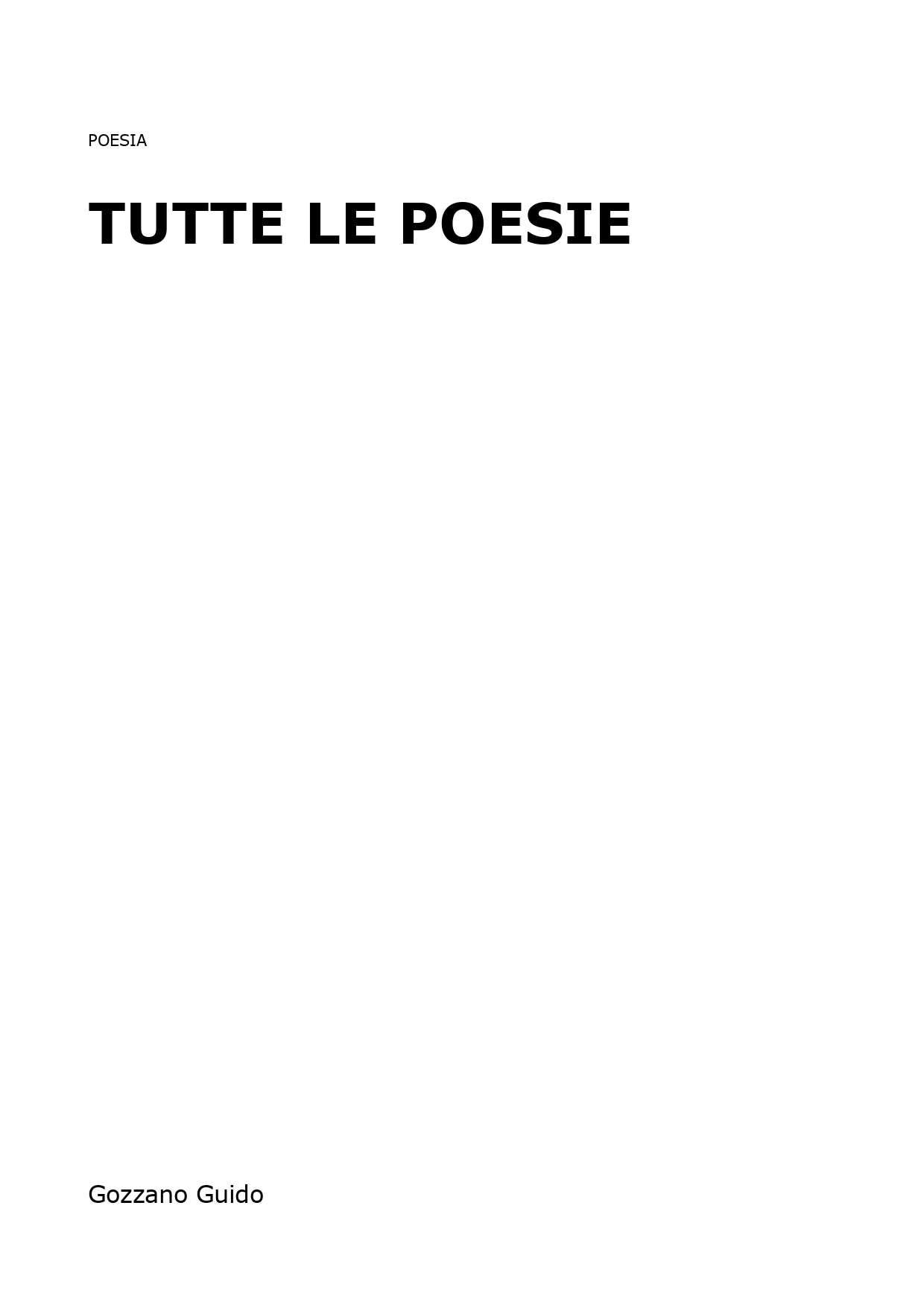 Tutte le poesie