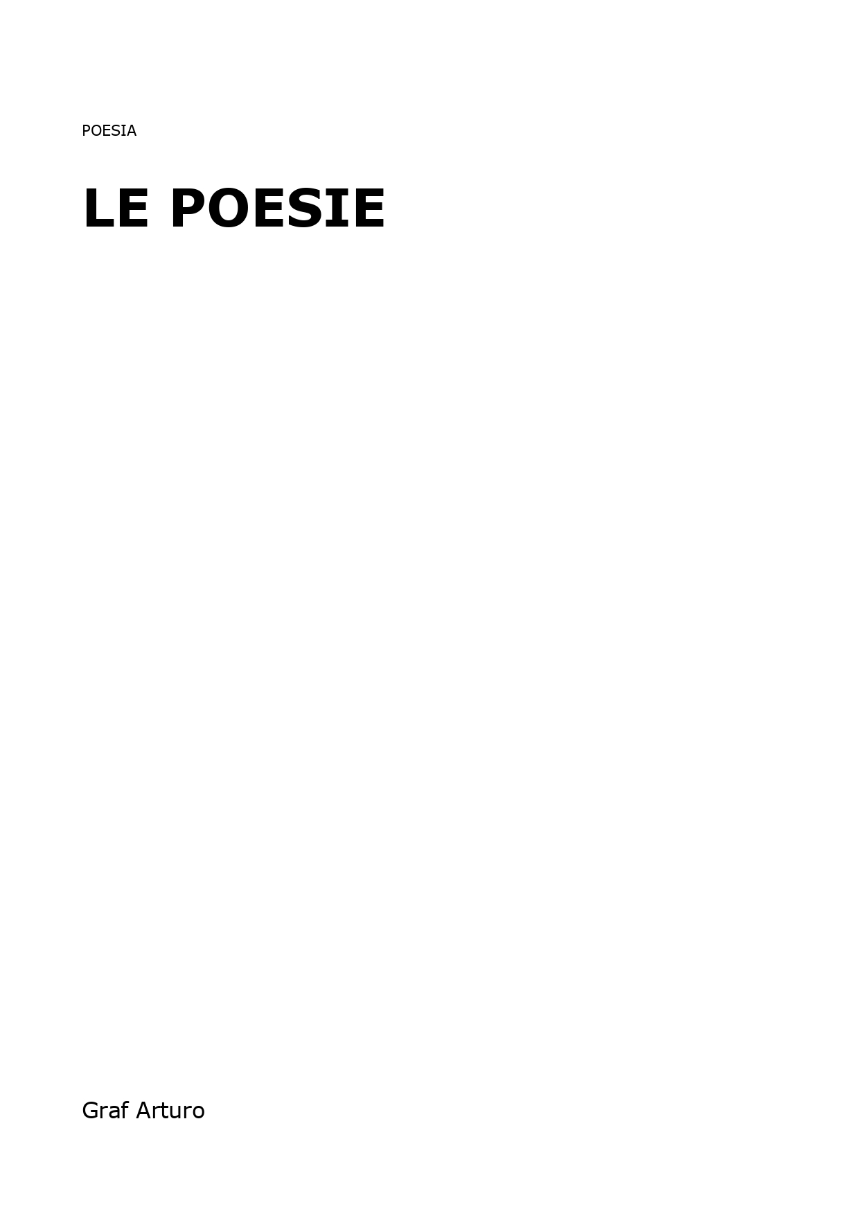 Le poesie
