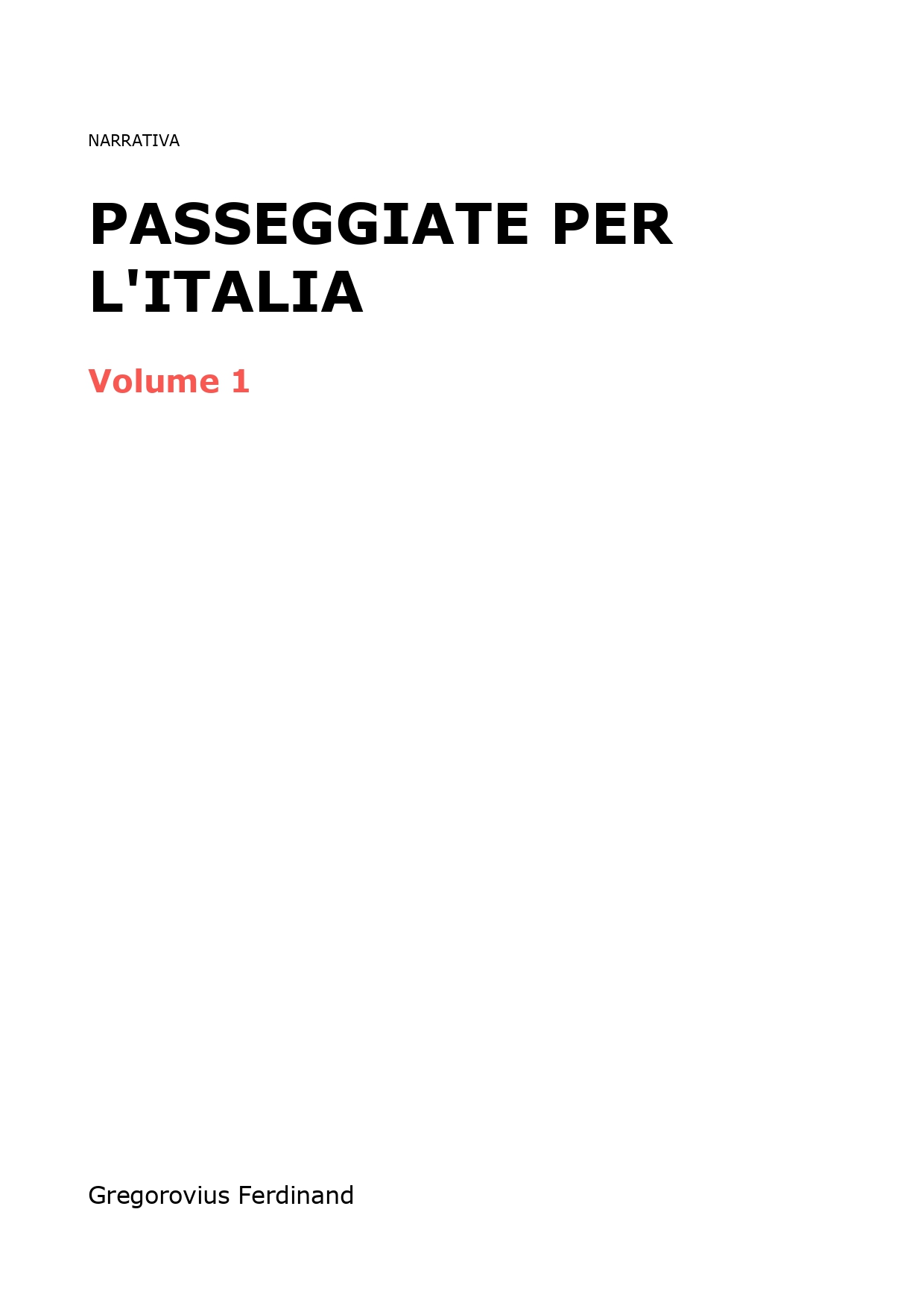Passeggiate per l'Italia