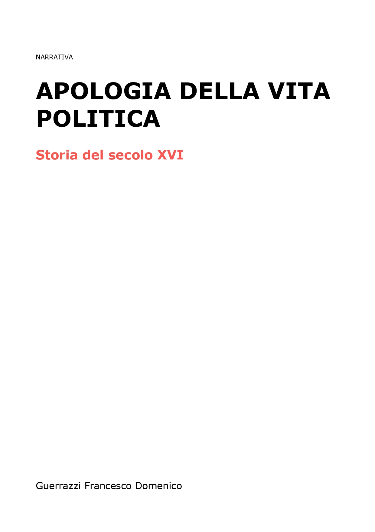 Apologia della vita politica