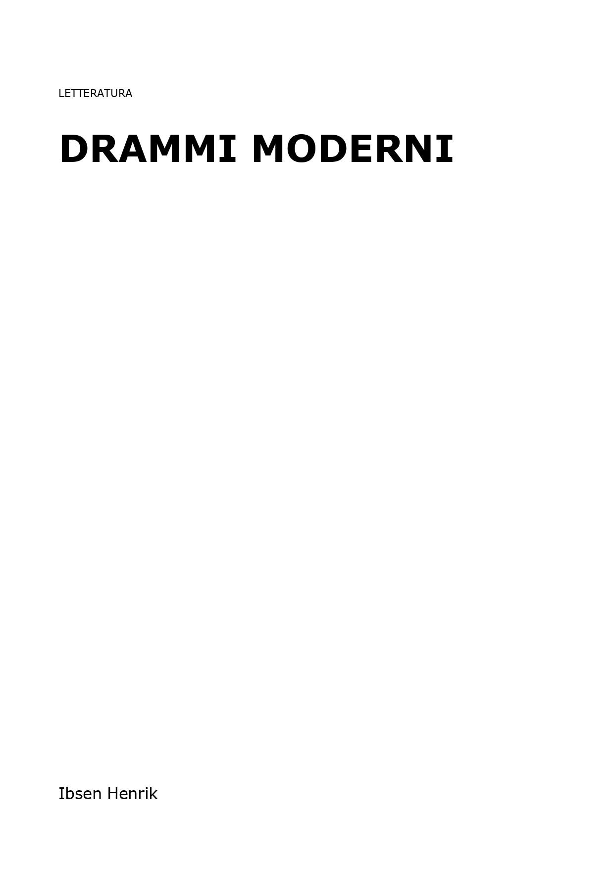 Drammi moderni